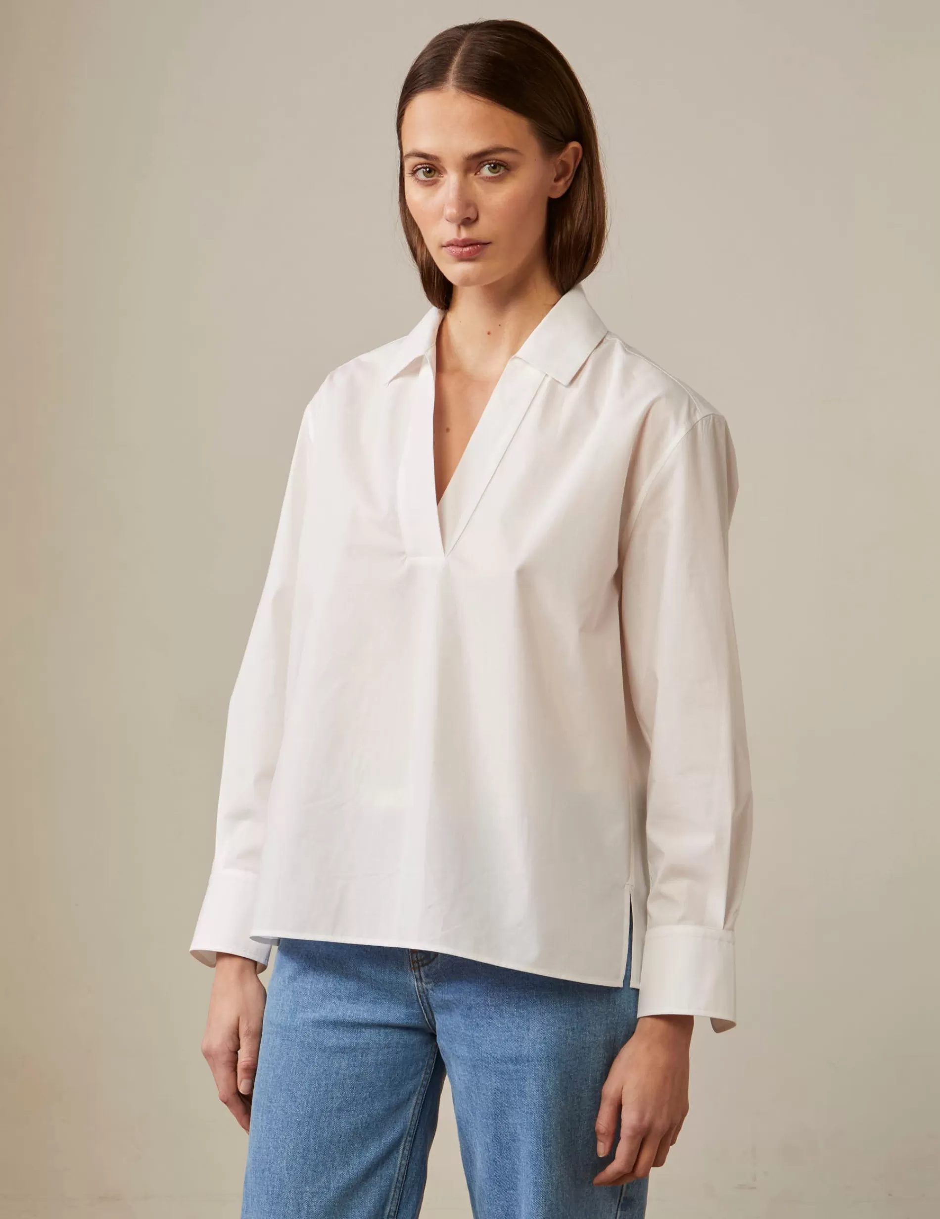 Figaret Paris Colors And Patterns·Plain Shirts | Colors And Patterns·White Shirts | Blouse Harmelle he Blanc