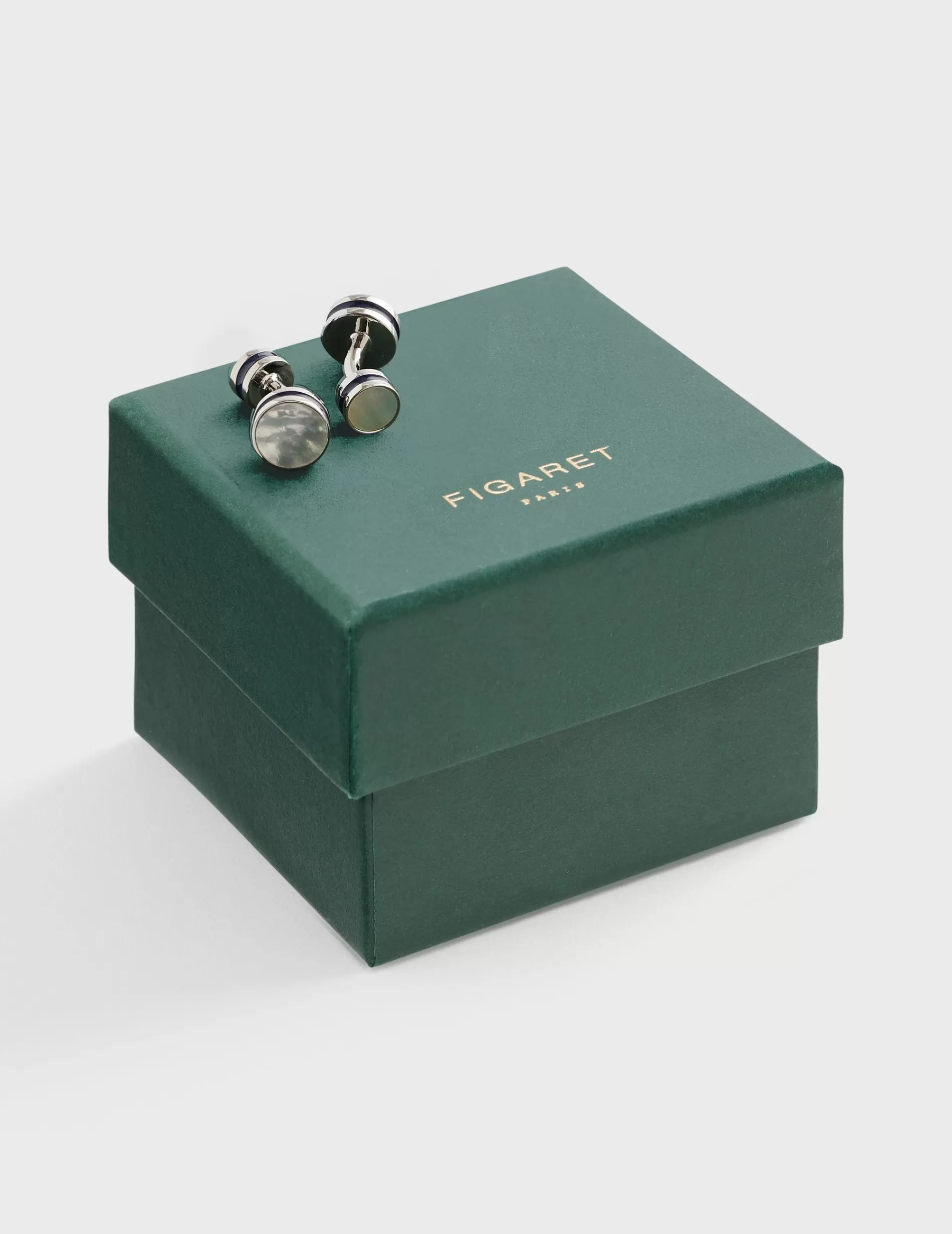 Figaret Paris Cufflinks | Boutons De Manchettes Double Nacre
