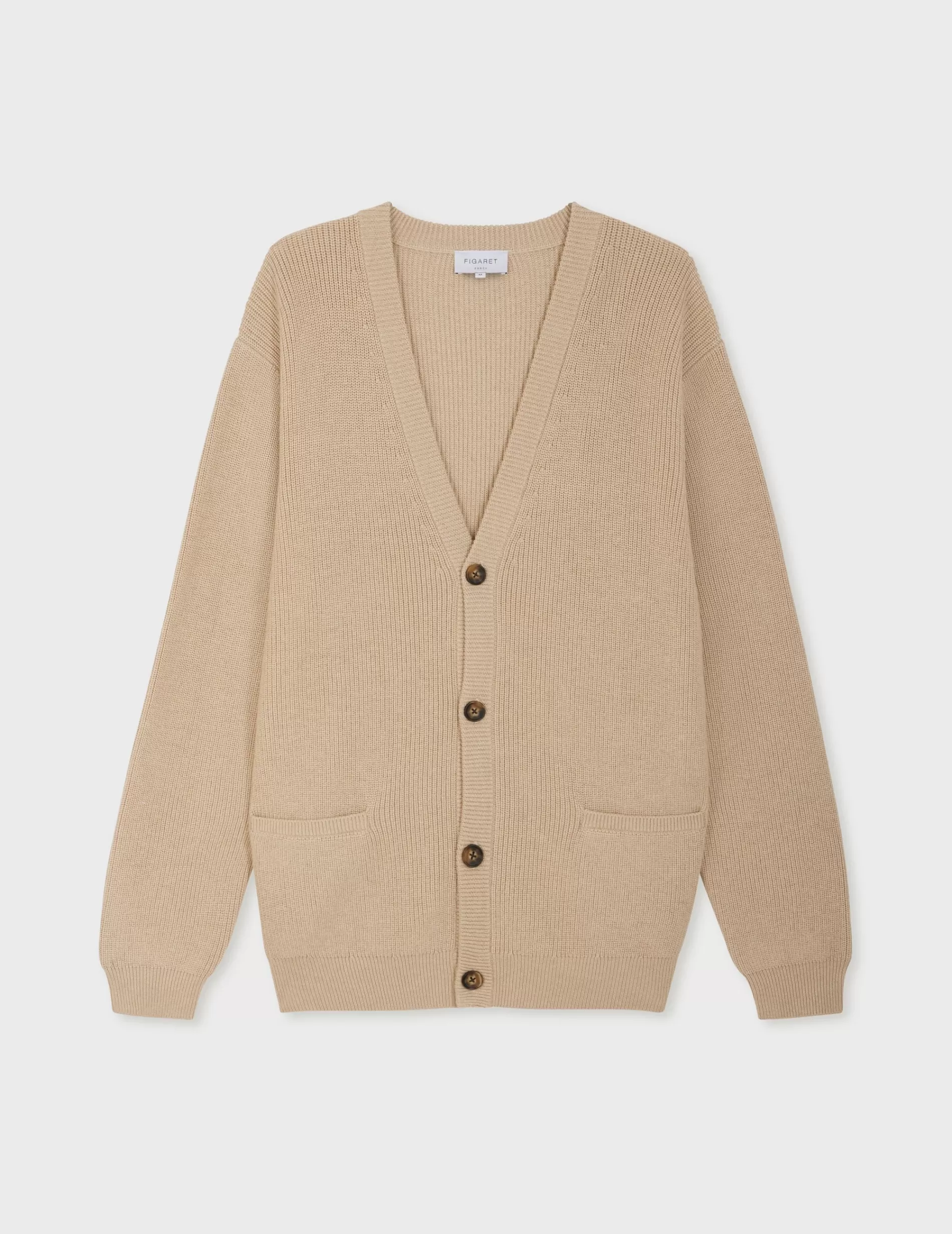 Figaret Paris Sweaters | Cardigan Ferdinand En Laine Beige
