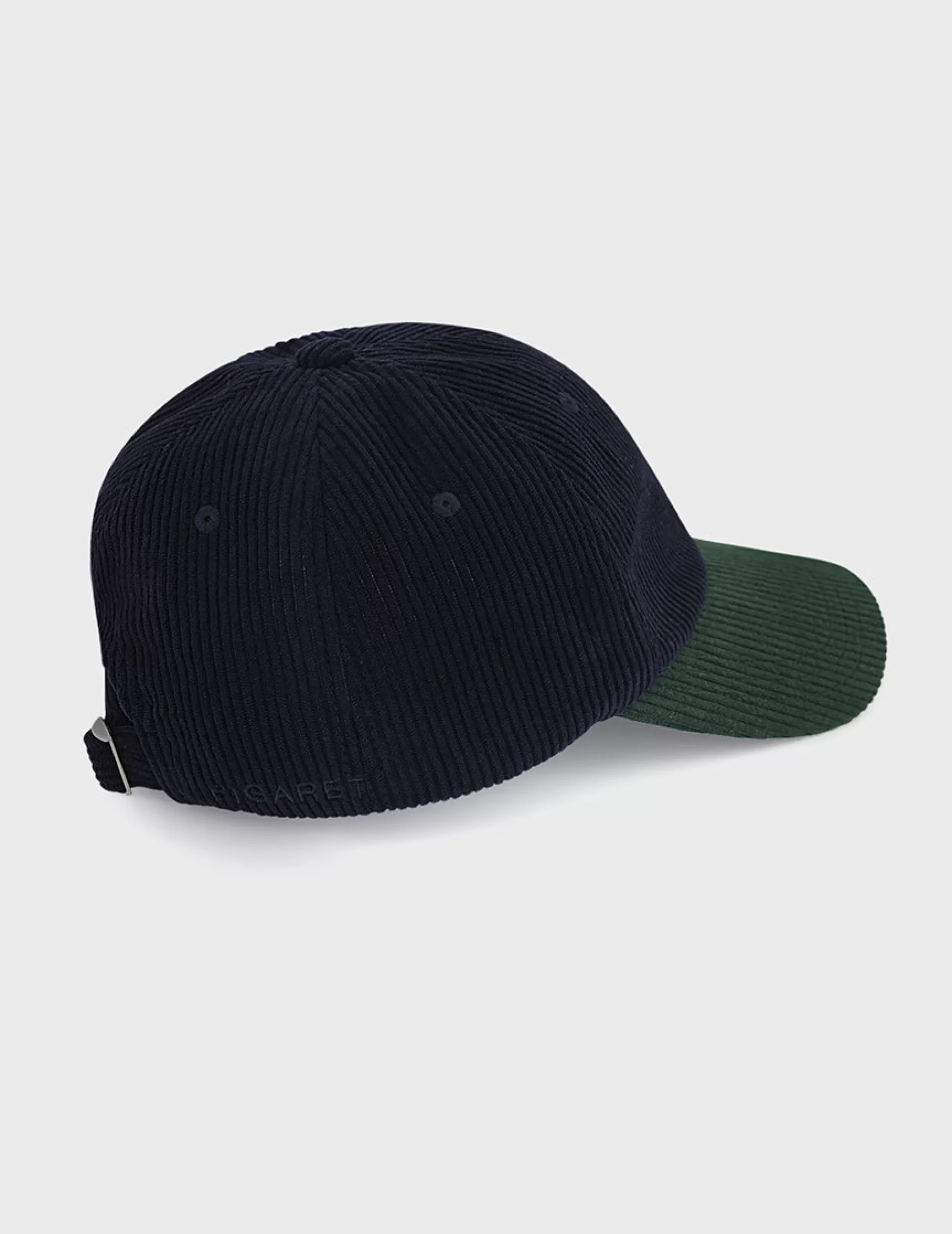 Figaret Paris Caps | Casquette En Velours Marine Et Verte