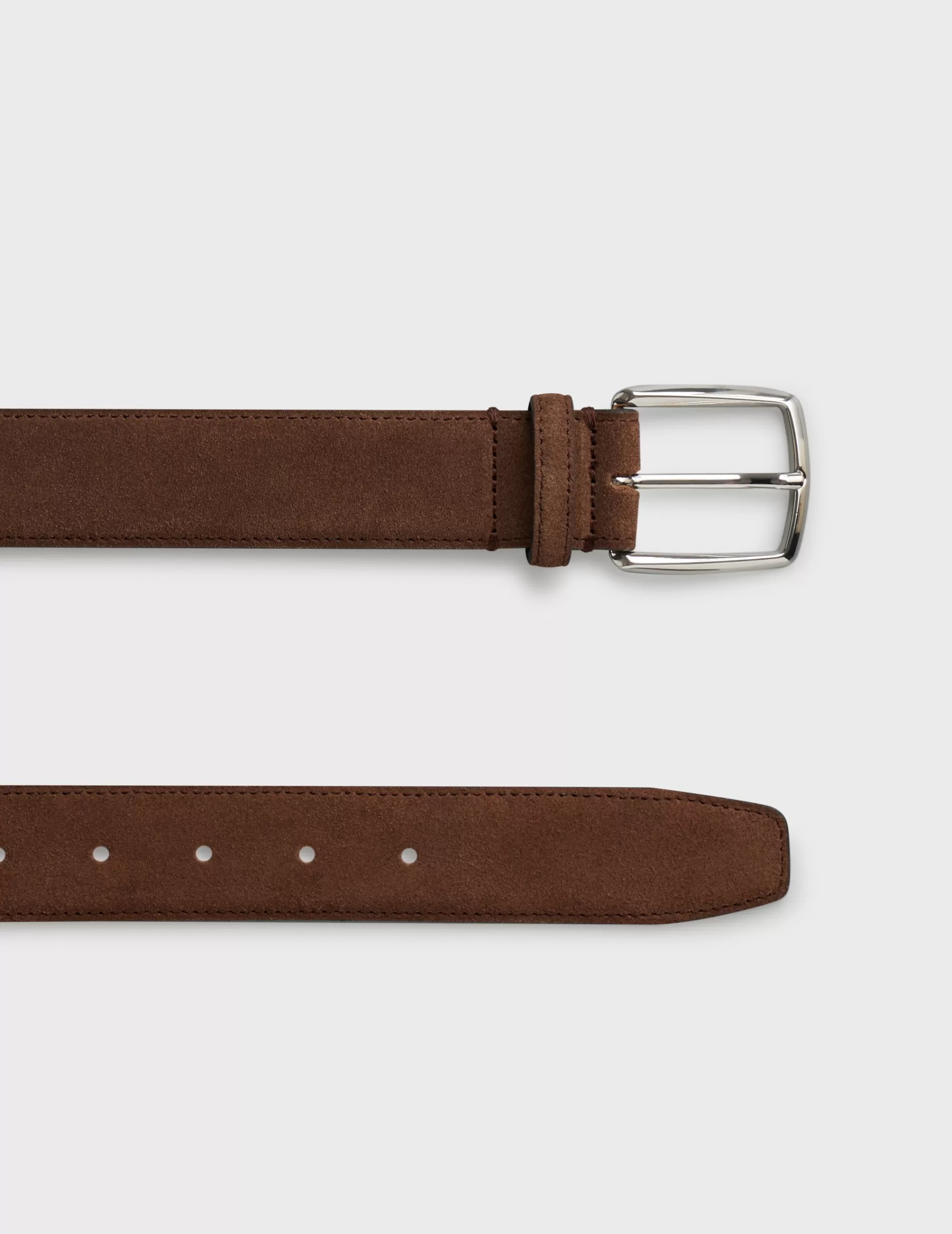 Figaret Paris Belts | Ceinture En Suède Marron