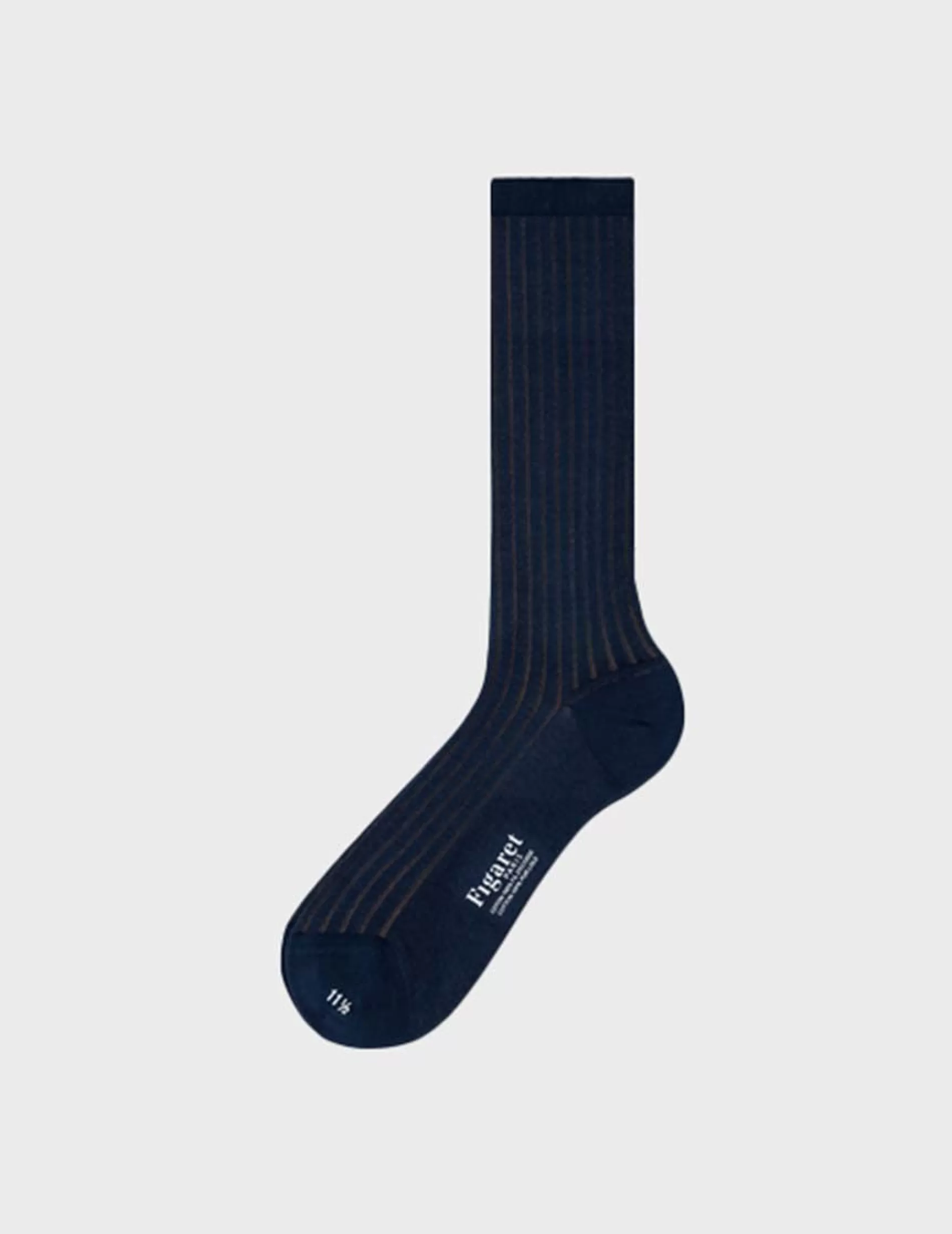 Figaret Paris Socks | Chaussettes En Fil D'Ecosse Bleue