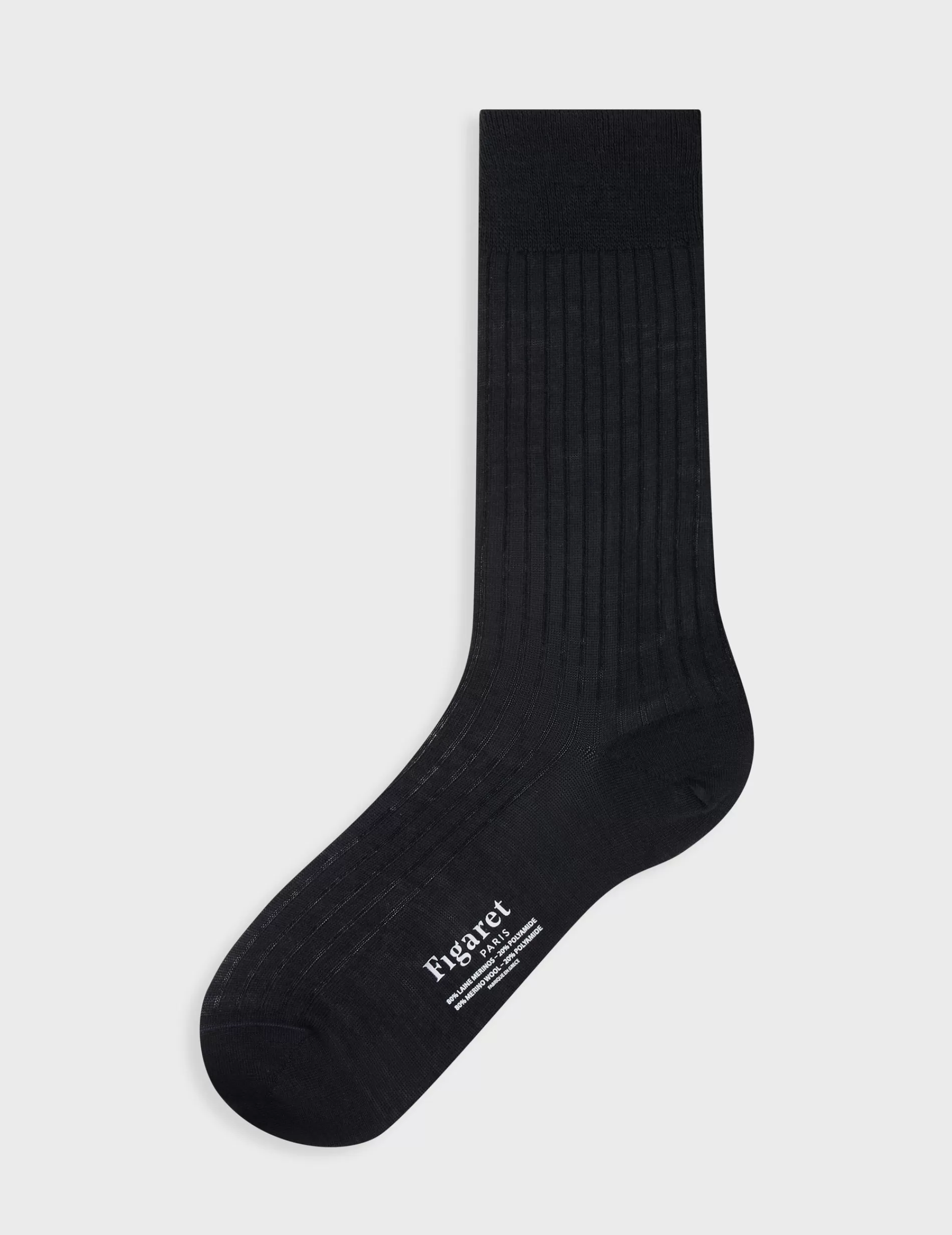 Figaret Paris Socks | Chaussettes En Laine Marine