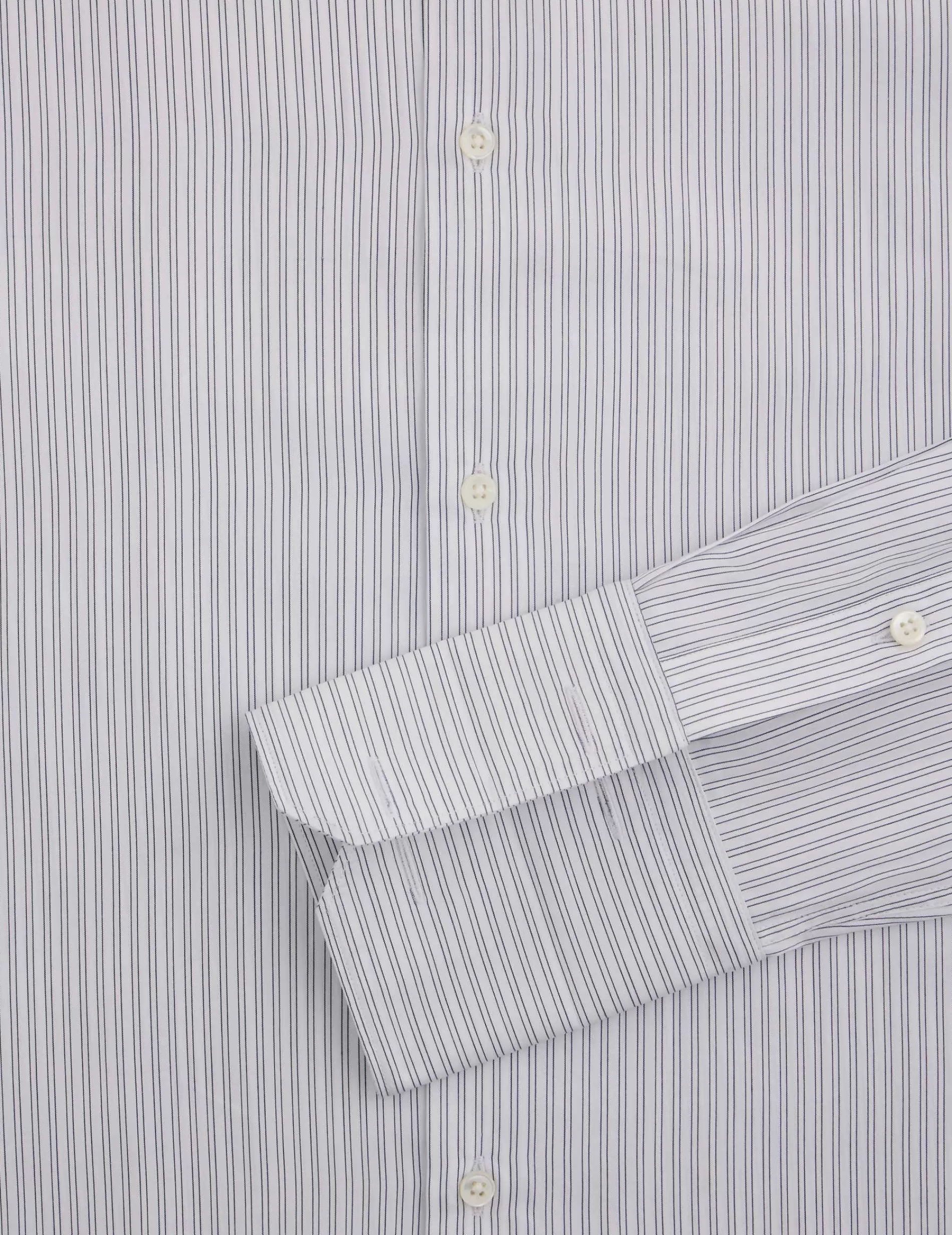 Figaret Paris Colors & Patterns·Stripe Shirts | Colors & Patterns·Blue Shirts | Chemise Ajustée Rayée Bleu Marine