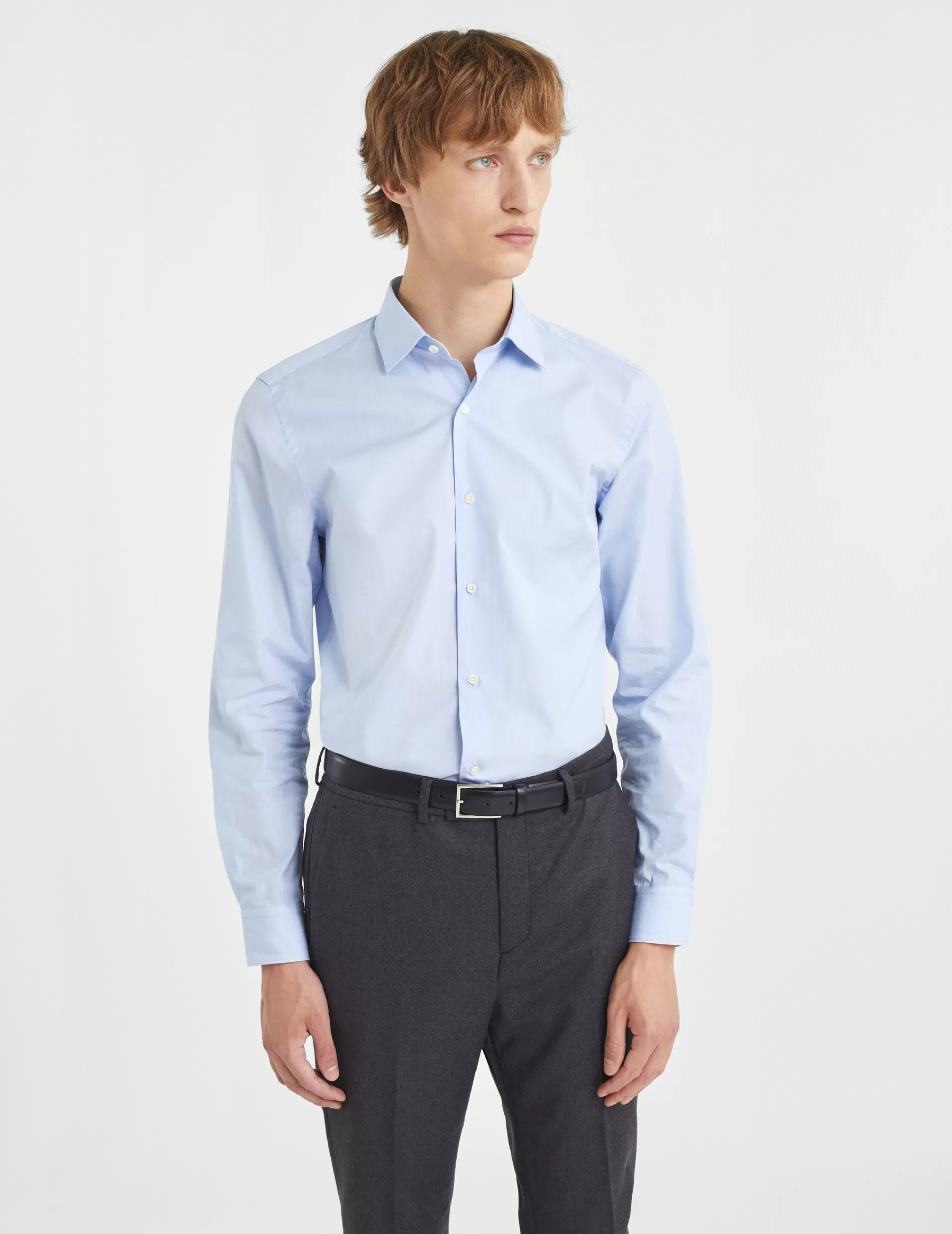 Figaret Paris Colors & Patterns·Stripe Shirts | Colors & Patterns·Blue Shirts | Chemise Ajustée Rayée e Bleu