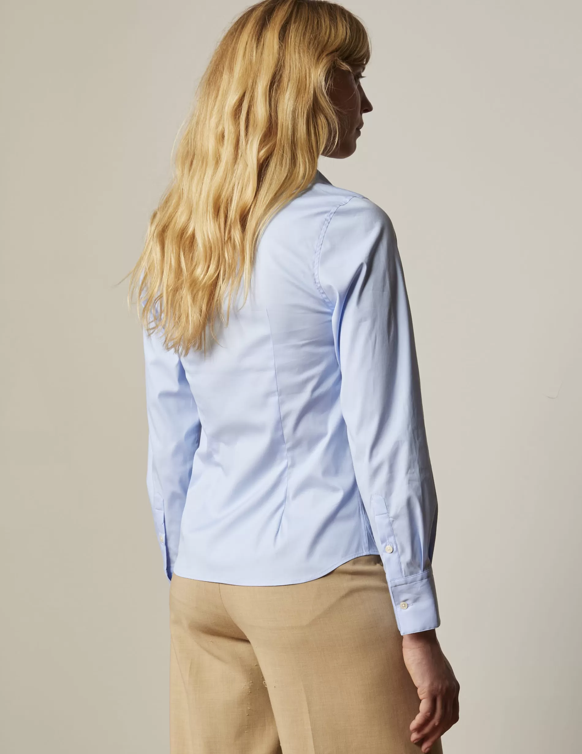 Figaret Paris Colors And Patterns·Plain Shirts | Colors And Patterns·Blue Shirts | Chemise Anais Bleu clair