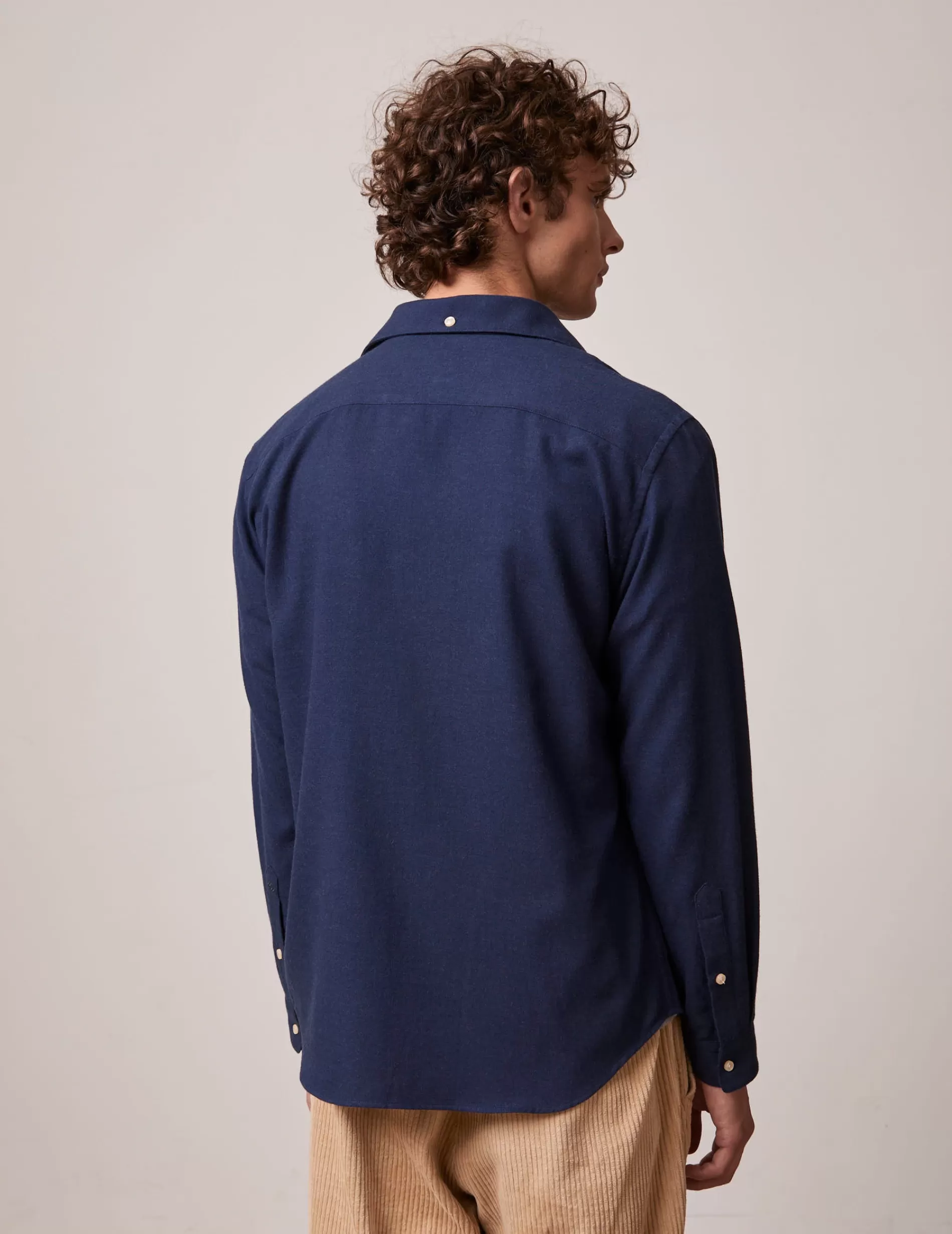 Figaret Paris Colors & Patterns·Blue Shirts | Styles·Casual Shirts | Chemise Aristote Bleu Marine