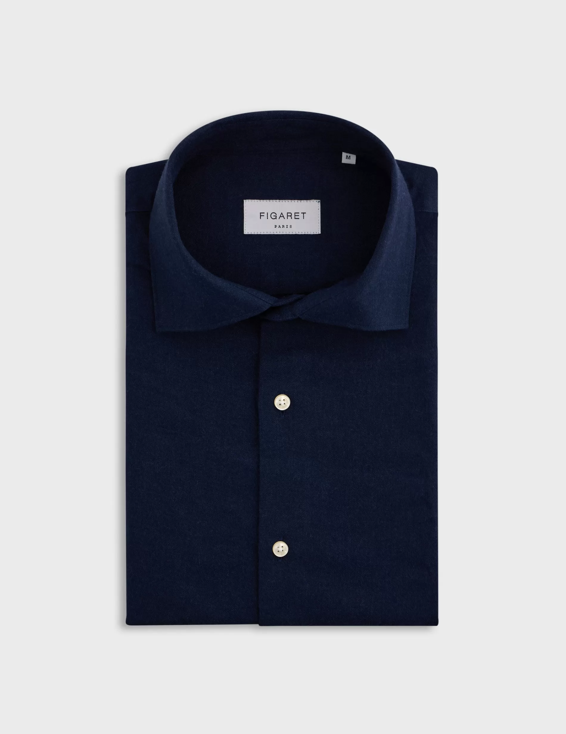 Figaret Paris Colors & Patterns·Blue Shirts | Styles·Casual Shirts | Chemise Aristote Bleu Marine