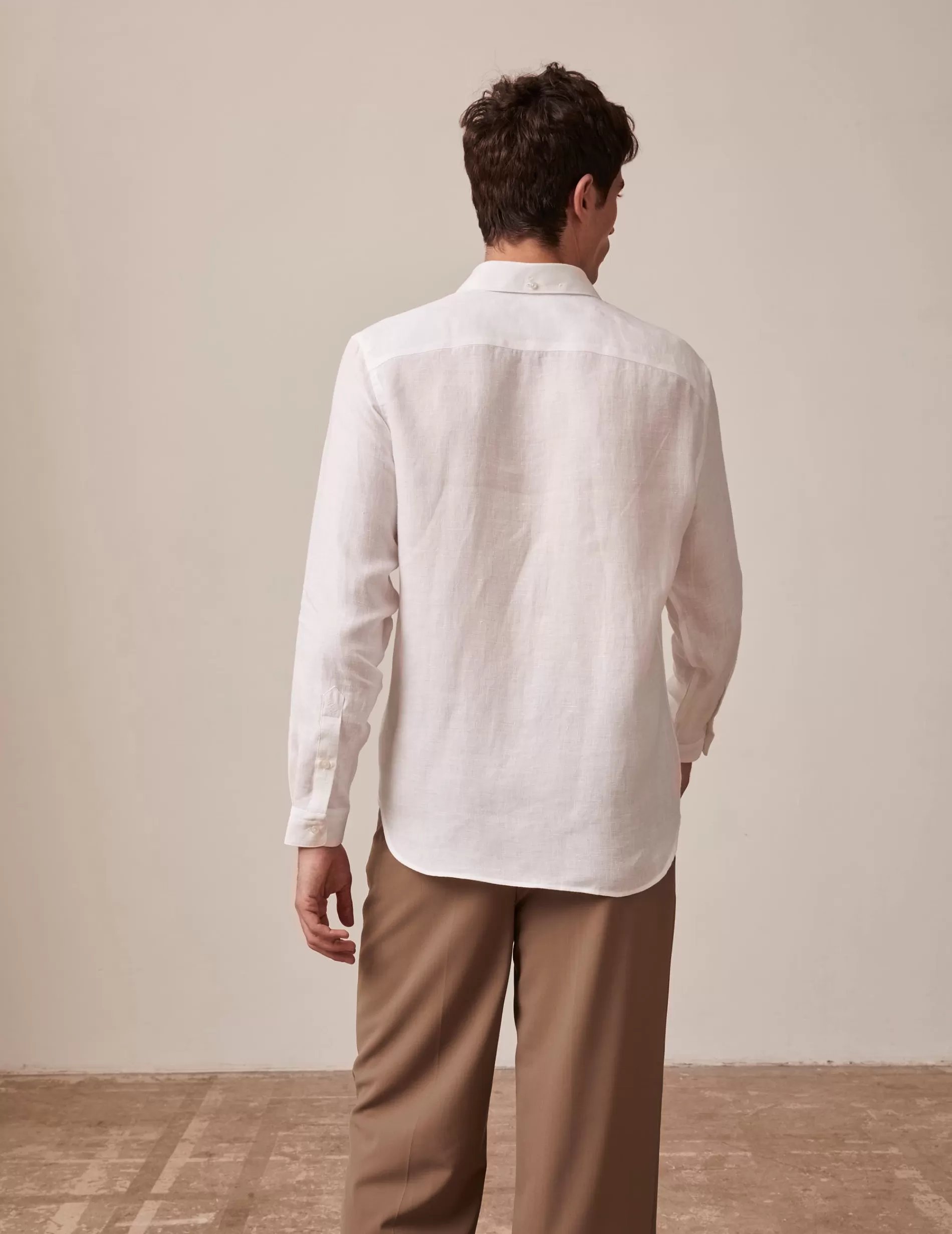 Figaret Paris Styles·Casual Shirts | Chemise Aristote En Lin Blanc