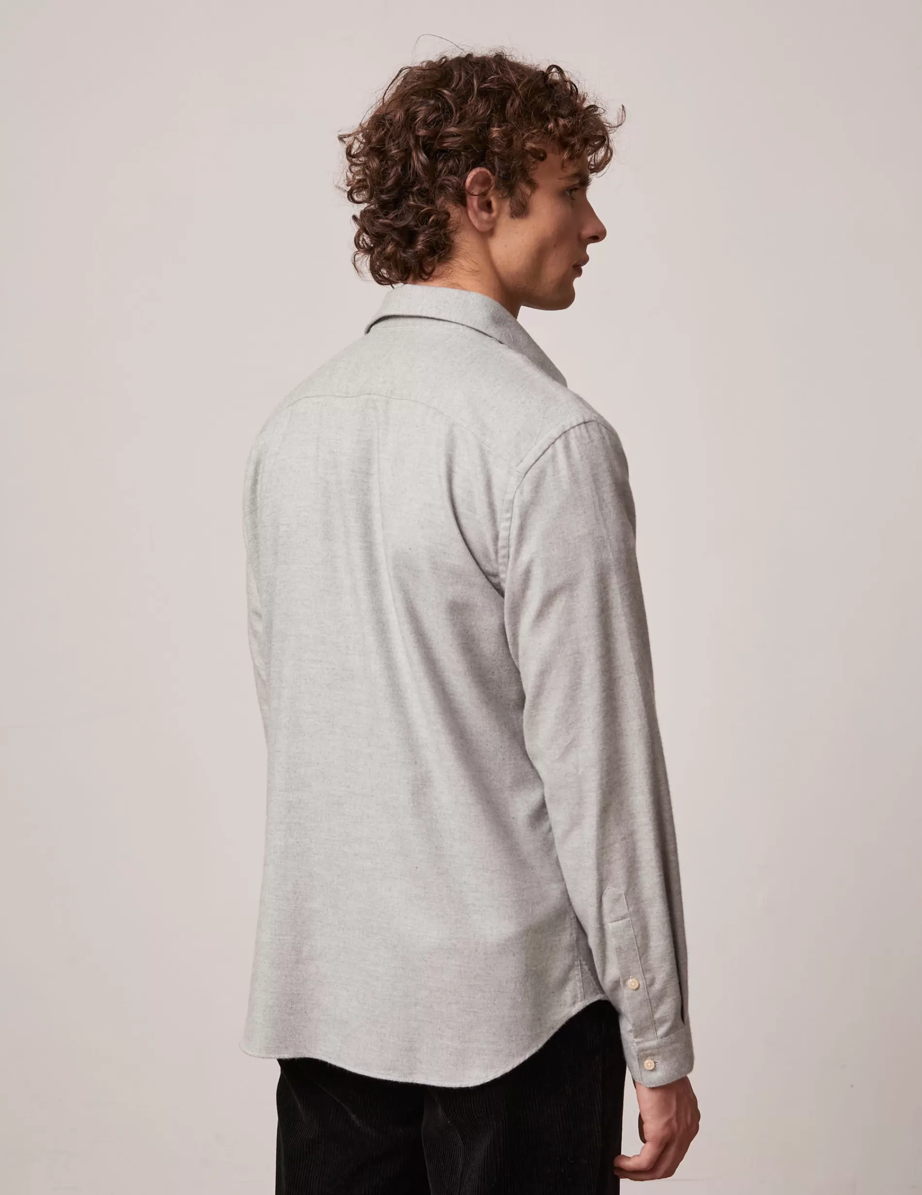 Figaret Paris Styles·Casual Shirts | Chemise Auguste En Coton Cachemire Grise