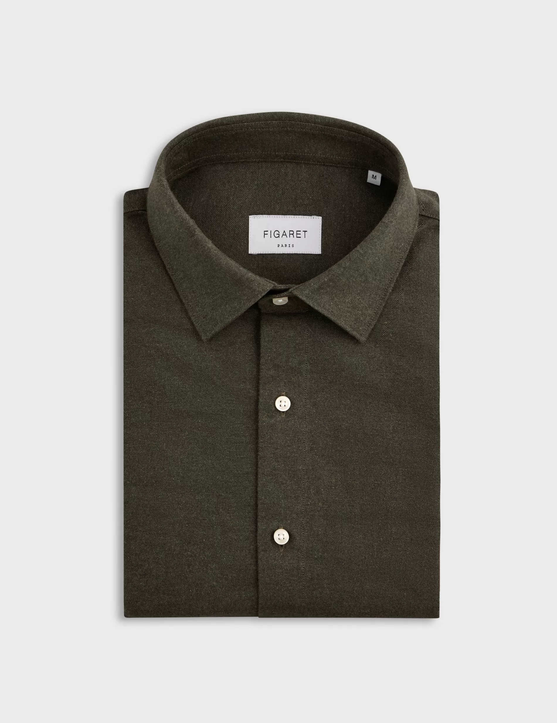 Figaret Paris Styles·Casual Shirts | Chemise Auguste Kaki