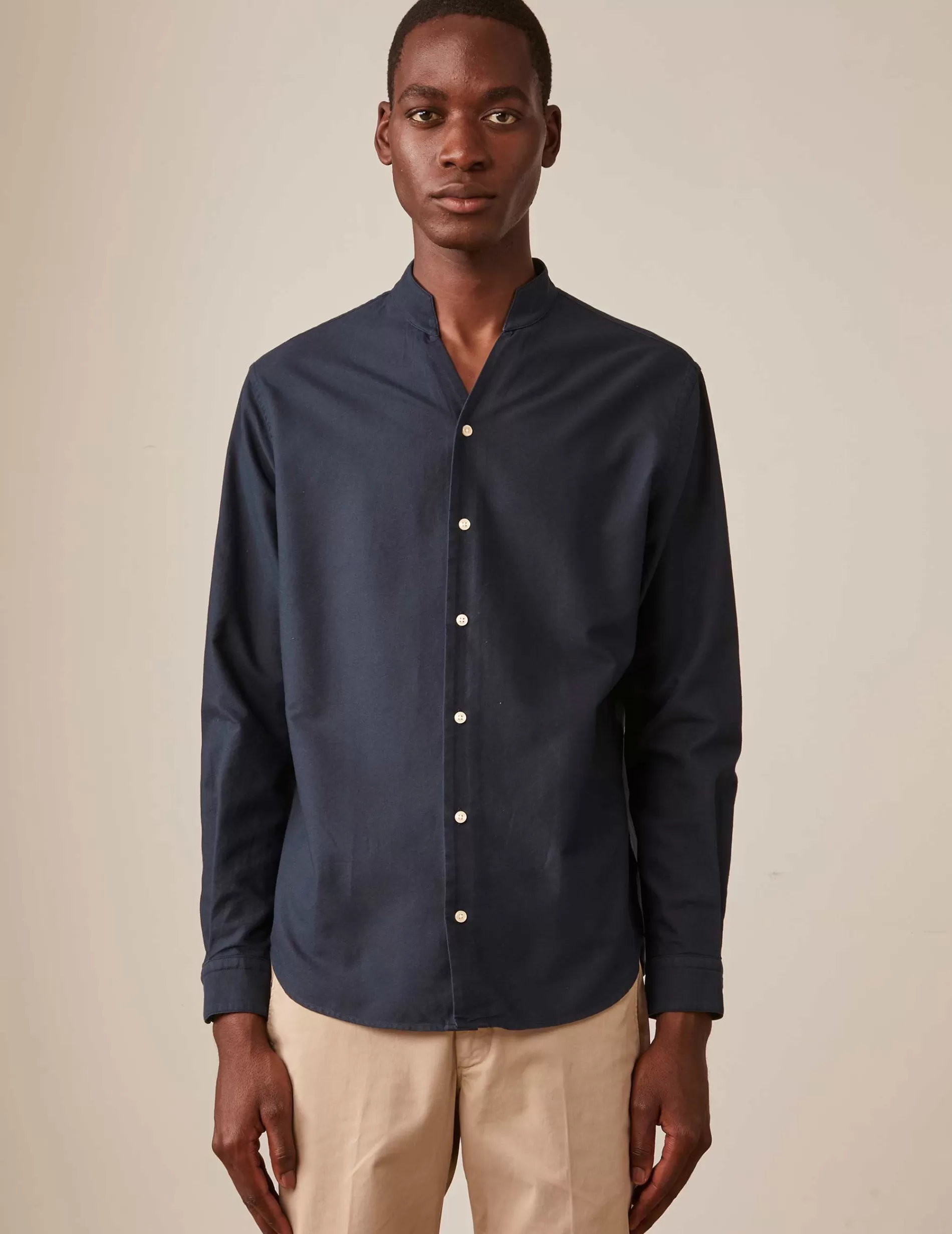 Figaret Paris Colors & Patterns·Blue Shirts | Styles·Casual Shirts | Chemise Carl Bleu Marine