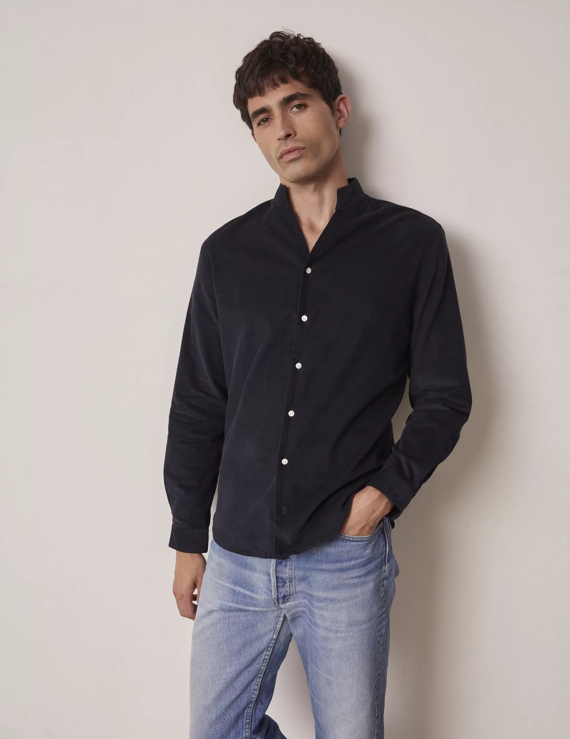 Figaret Paris Colors & Patterns·Blue Shirts | Styles·Casual Shirts | Chemise Carl Bleu Marine