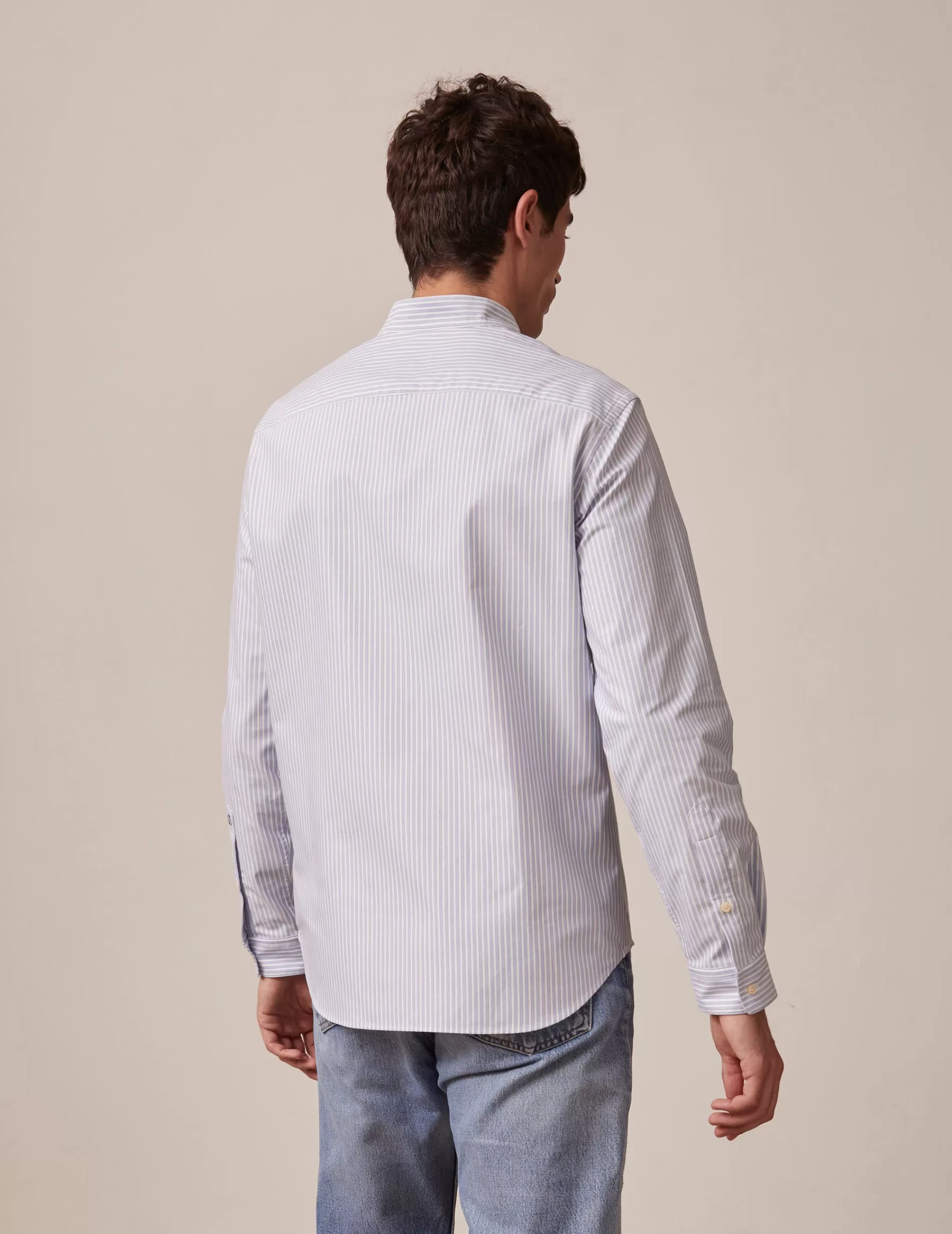 Figaret Paris Colors & Patterns·Stripe Shirts | Colors & Patterns·Blue Shirts | Chemise Carl Rayée e Bleu