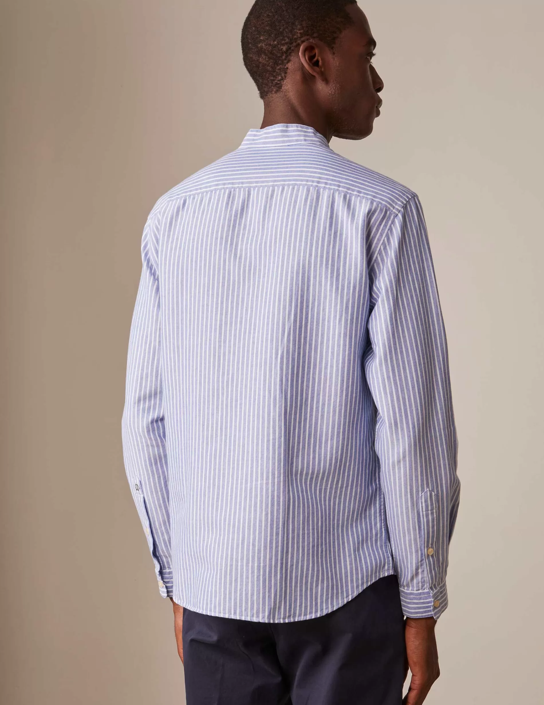 Figaret Paris Colors & Patterns·Stripe Shirts | Colors & Patterns·Blue Shirts | Chemise Carl Rayée e Bleu