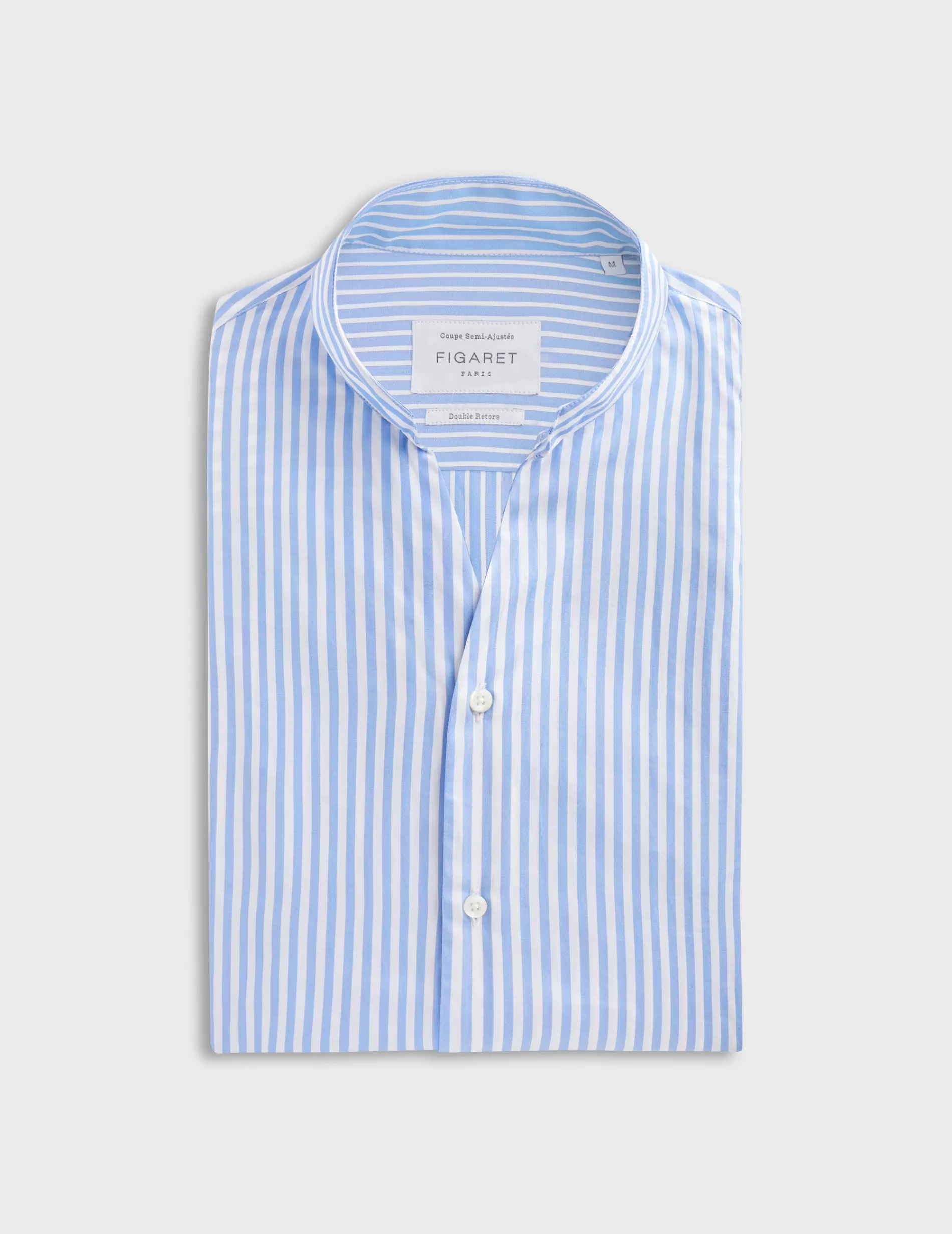 Figaret Paris Colors & Patterns·Stripe Shirts | Colors & Patterns·Blue Shirts | Chemise Carl Rayée e Bleu