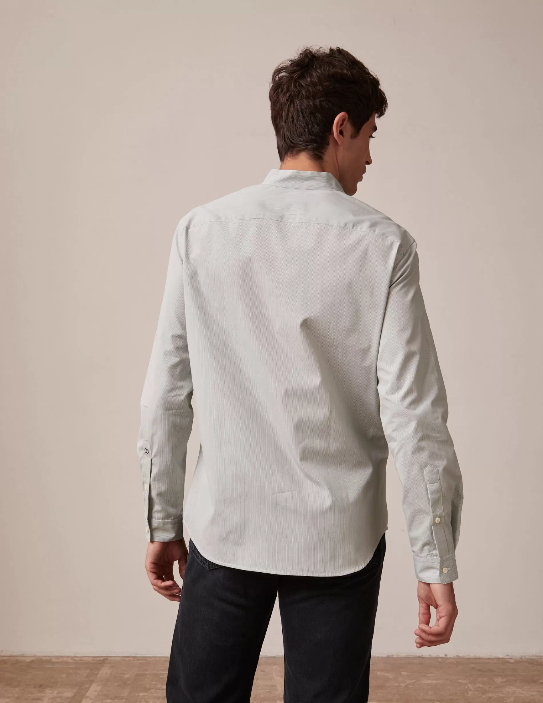 Figaret Paris Colors & Patterns·Stripe Shirts | Styles·Formal Shirts | Chemise Carl Rayée e Vert