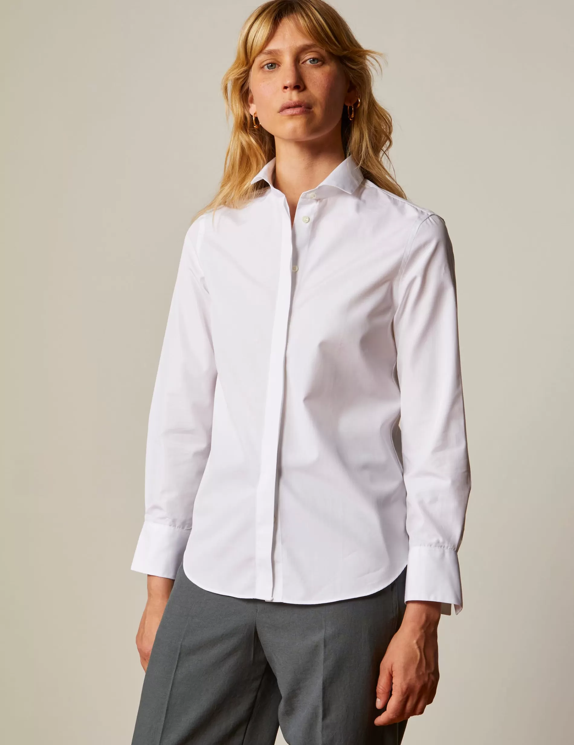 Figaret Paris Colors And Patterns·Plain Shirts | Colors And Patterns·White Shirts | Chemise Caroline Blanche