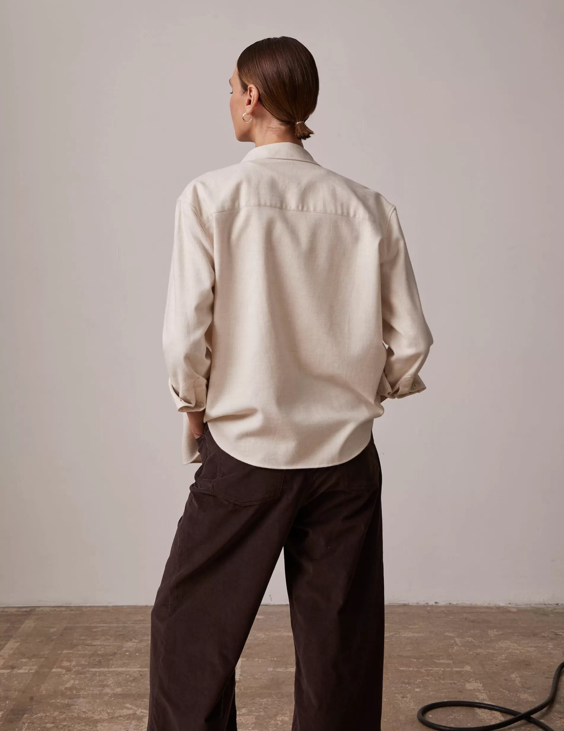 Figaret Paris Fabrics·Cotton Shirts | Colors And Patterns·Plain Shirts | Chemise Charlotte écrue Ecru
