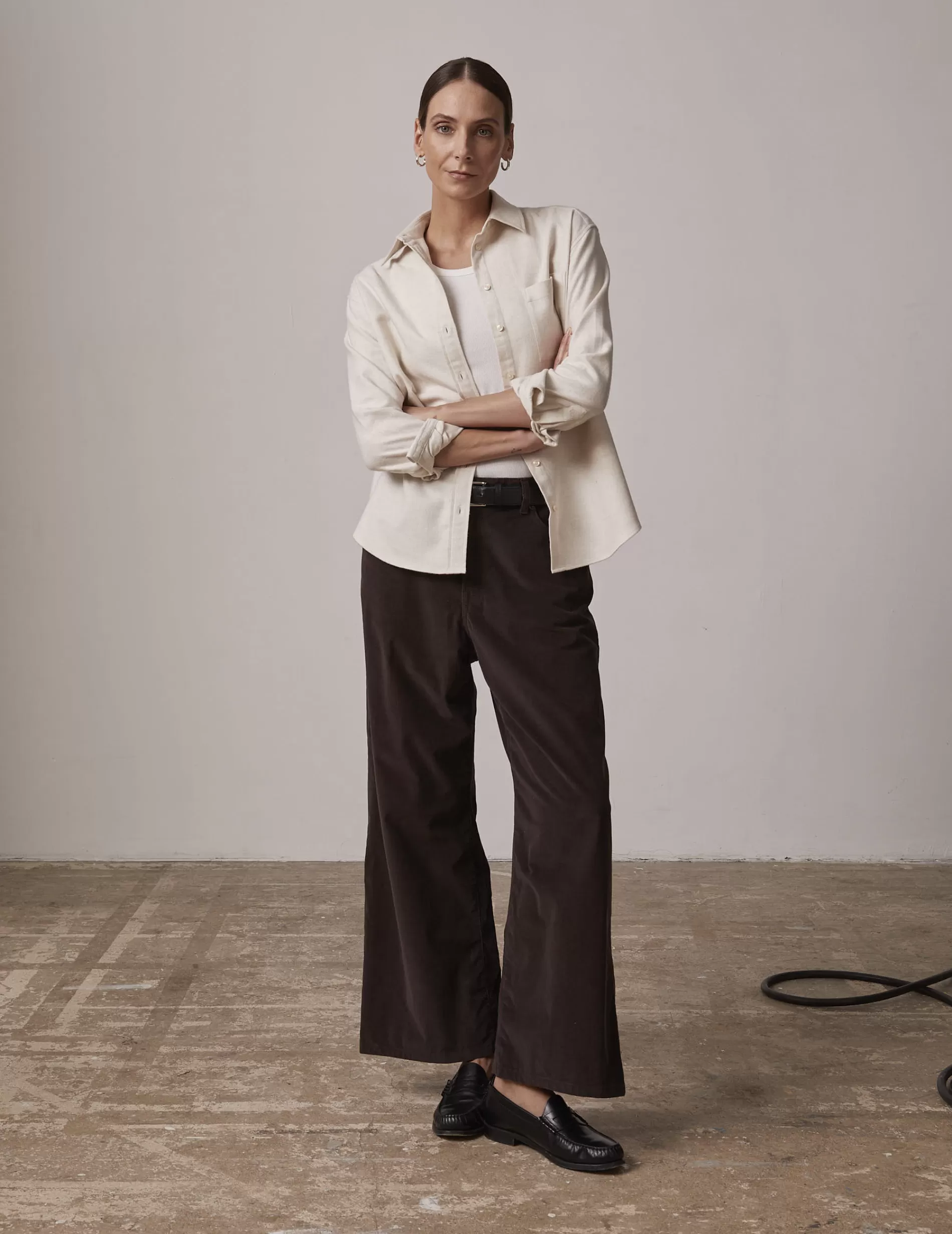 Figaret Paris Fabrics·Cotton Shirts | Colors And Patterns·Plain Shirts | Chemise Charlotte écrue Ecru