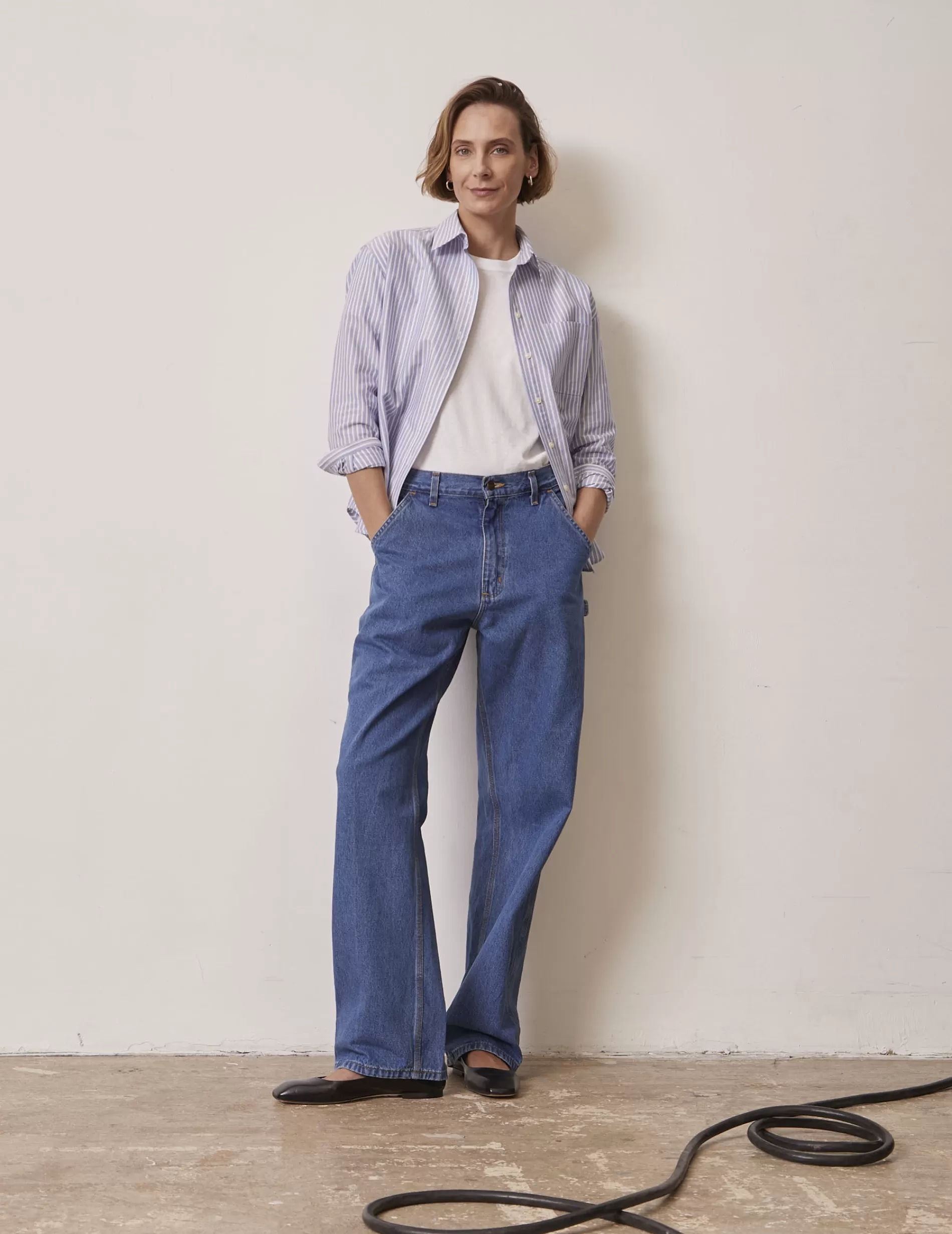 Figaret Paris Colors And Patterns·Stripe Shirts | Colors And Patterns·Blue Shirts | Chemise Charlotte Rayée Bleue