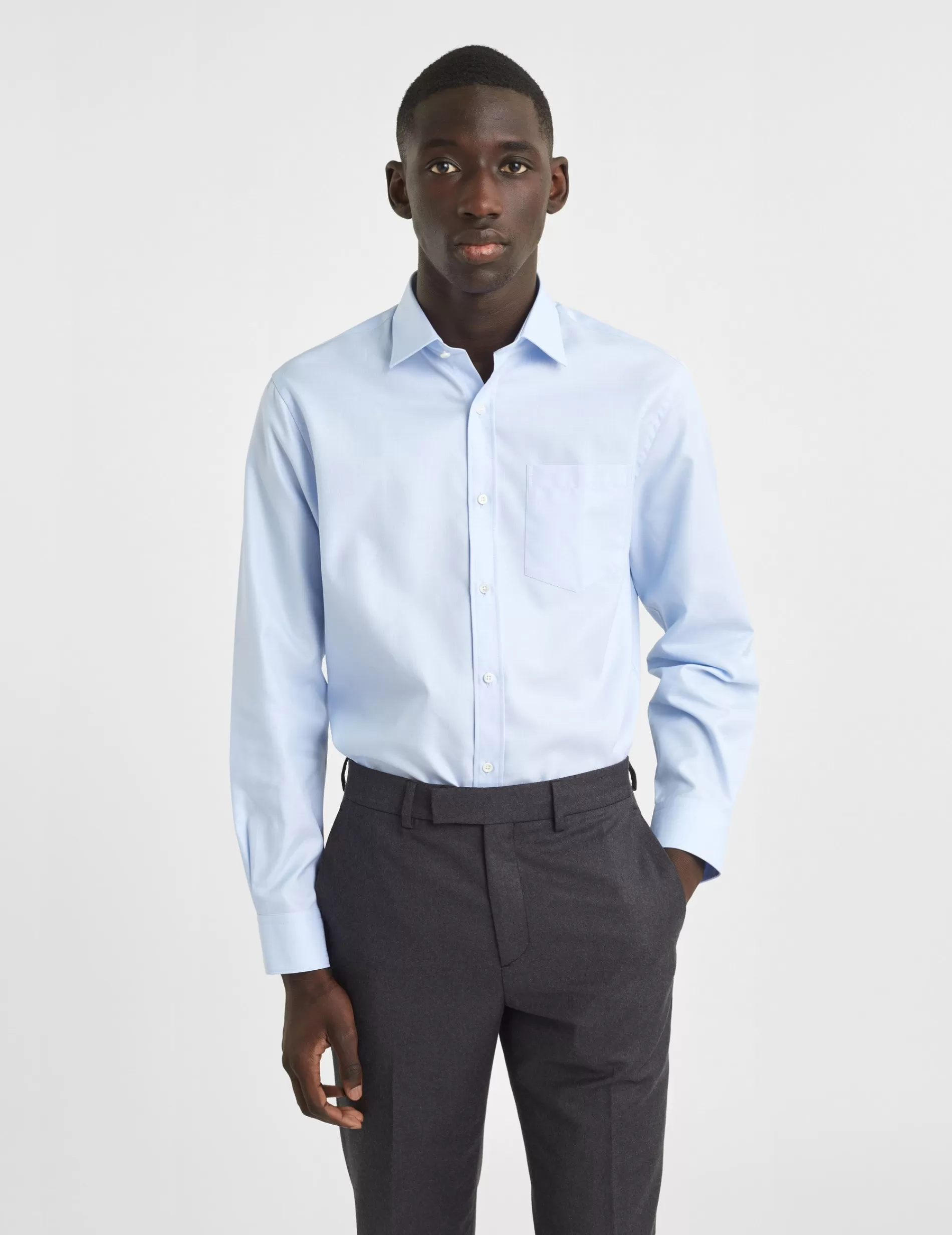 Figaret Paris Colors & Patterns·Blue Shirts | Styles·Formal Shirts | Chemise Classique Bleue