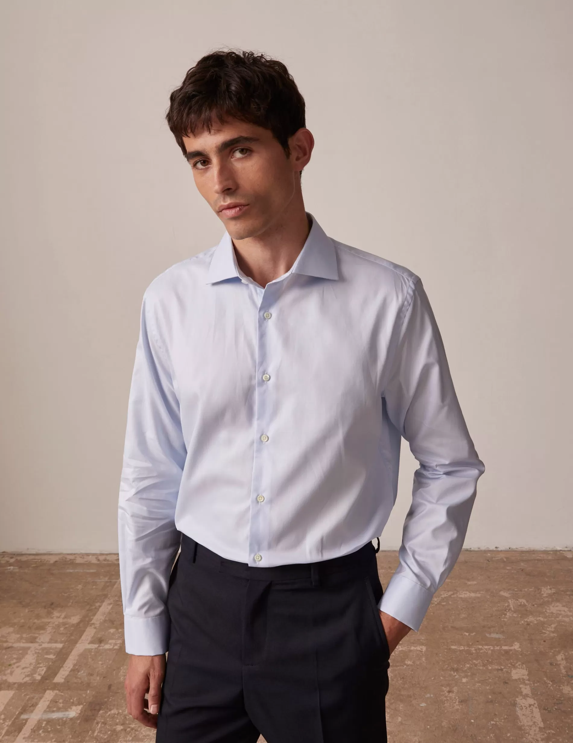 Figaret Paris Colors & Patterns·Blue Shirts | Styles·Formal Shirts | Chemise Classique Prestige Bleu