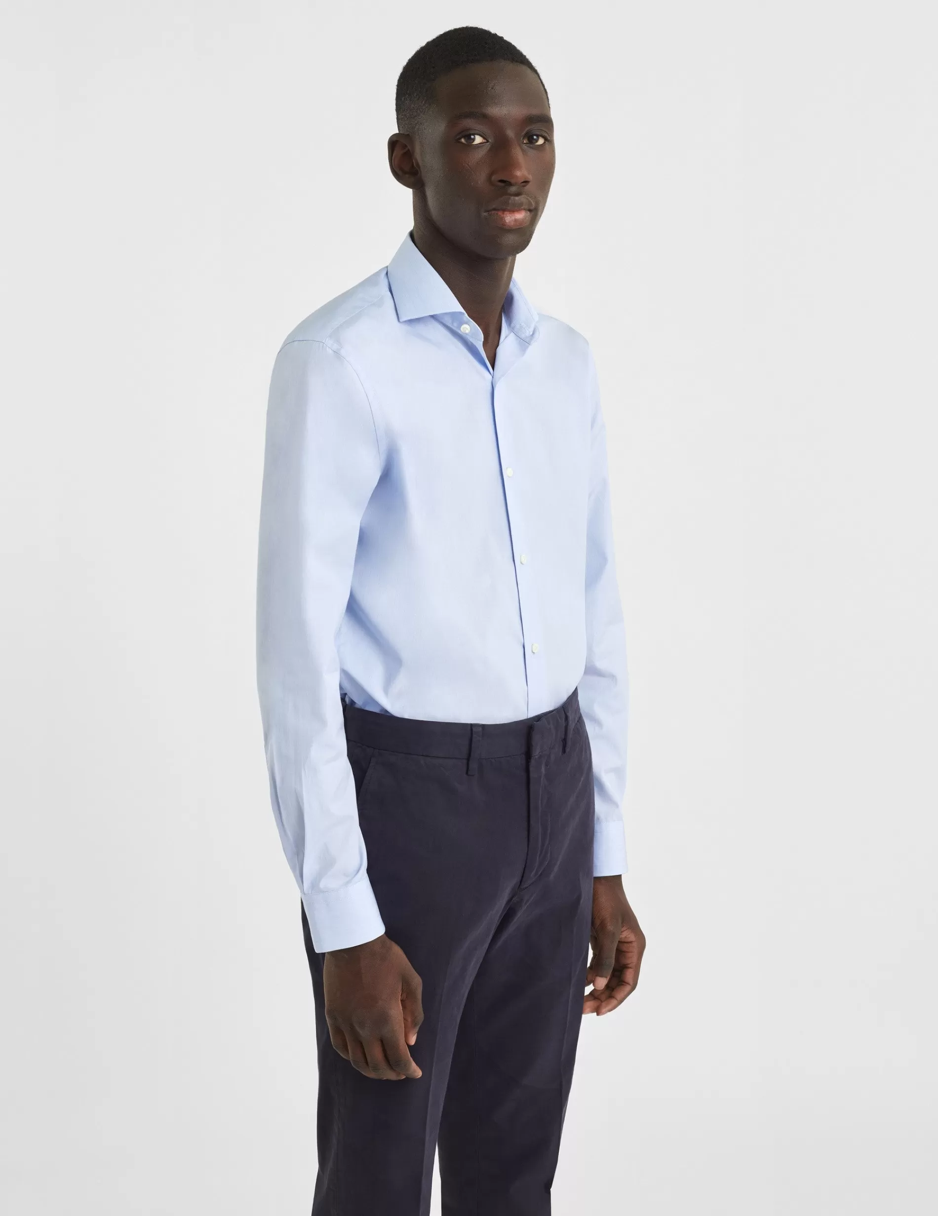 Figaret Paris Colors & Patterns·Stripe Shirts | Colors & Patterns·Blue Shirts | Chemise Classique Rayée e Bleu
