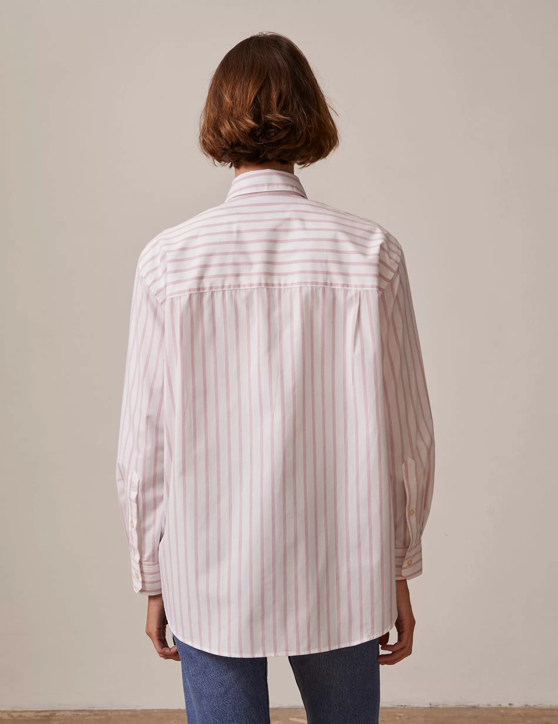 Figaret Paris Colors And Patterns·Stripe Shirts | Colors And Patterns·Pink Shirts | Chemise Delina Rayée Rose