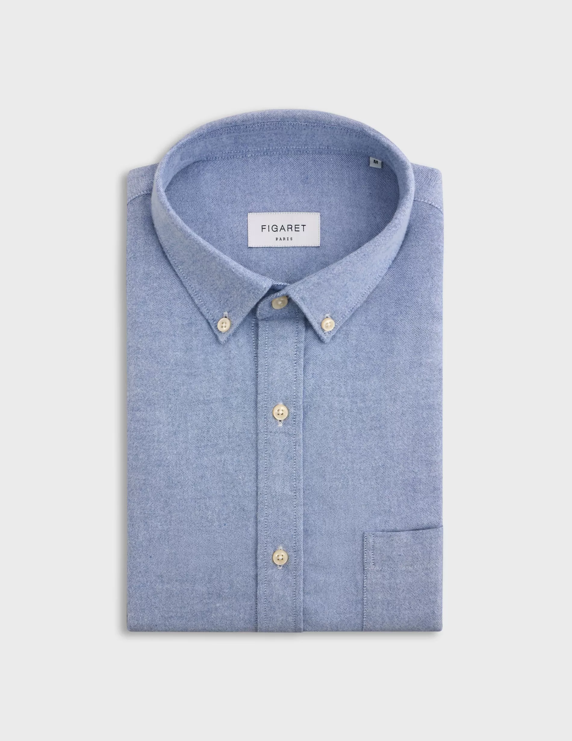 Figaret Paris Colors & Patterns·Blue Shirts | Styles·Casual Shirts | Chemise Gabriel Bleue