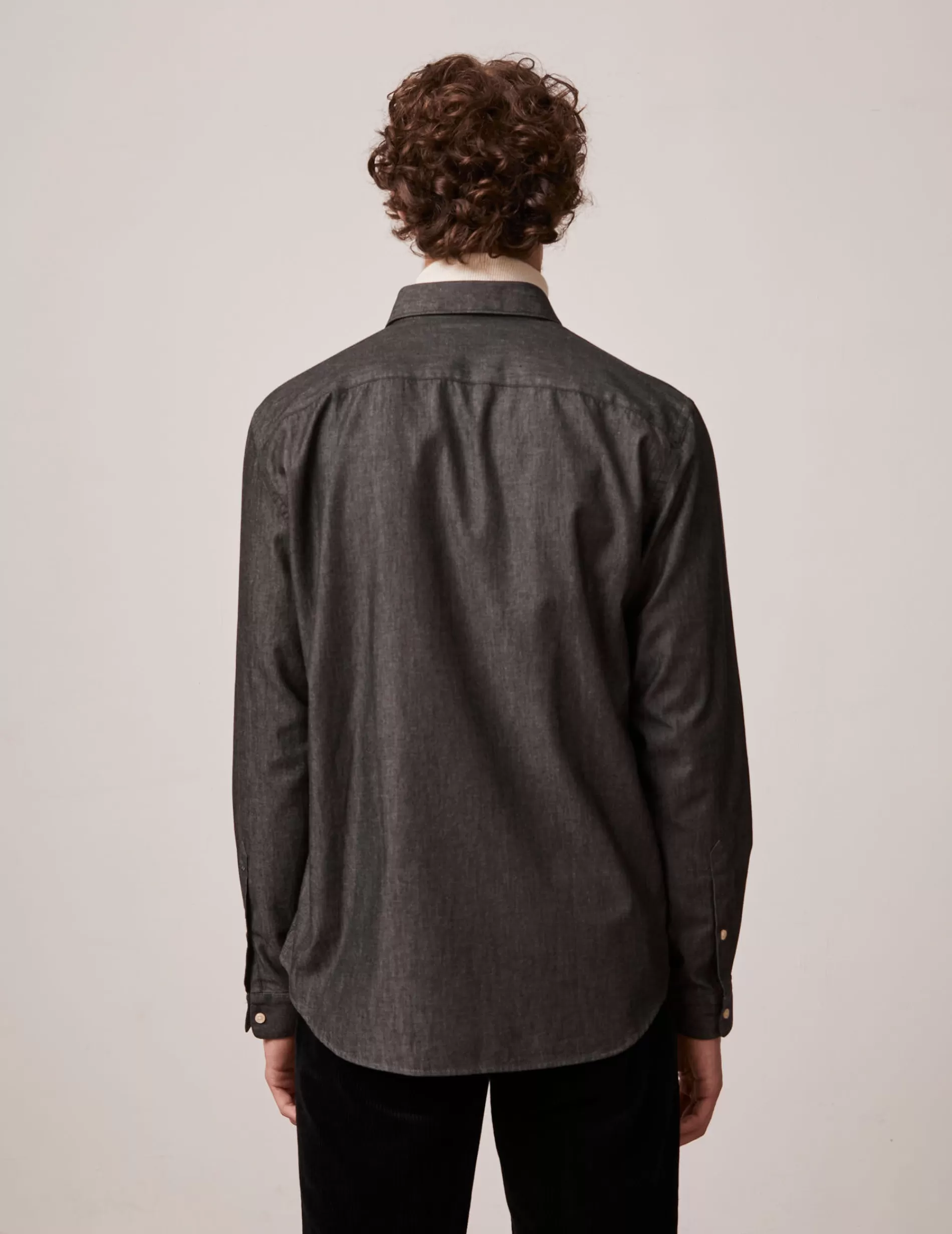 Figaret Paris Styles·Casual Shirts | Chemise Gabriel En Denim Noir