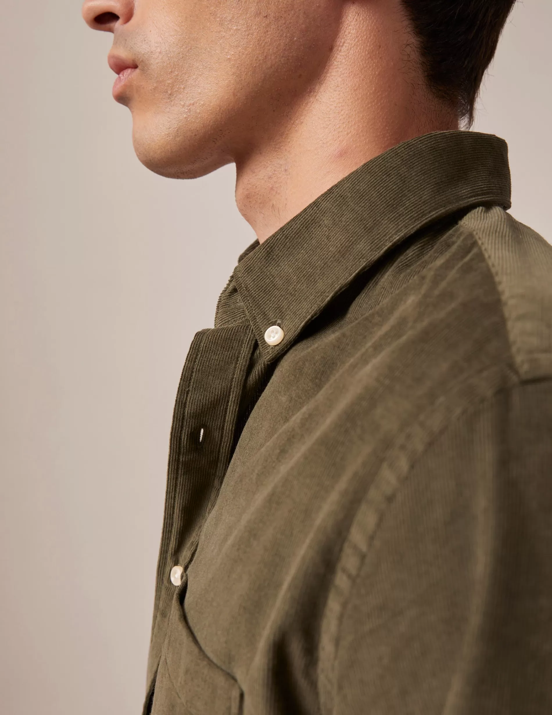 Figaret Paris Styles·Casual Shirts | Chemise Gabriel Kaki