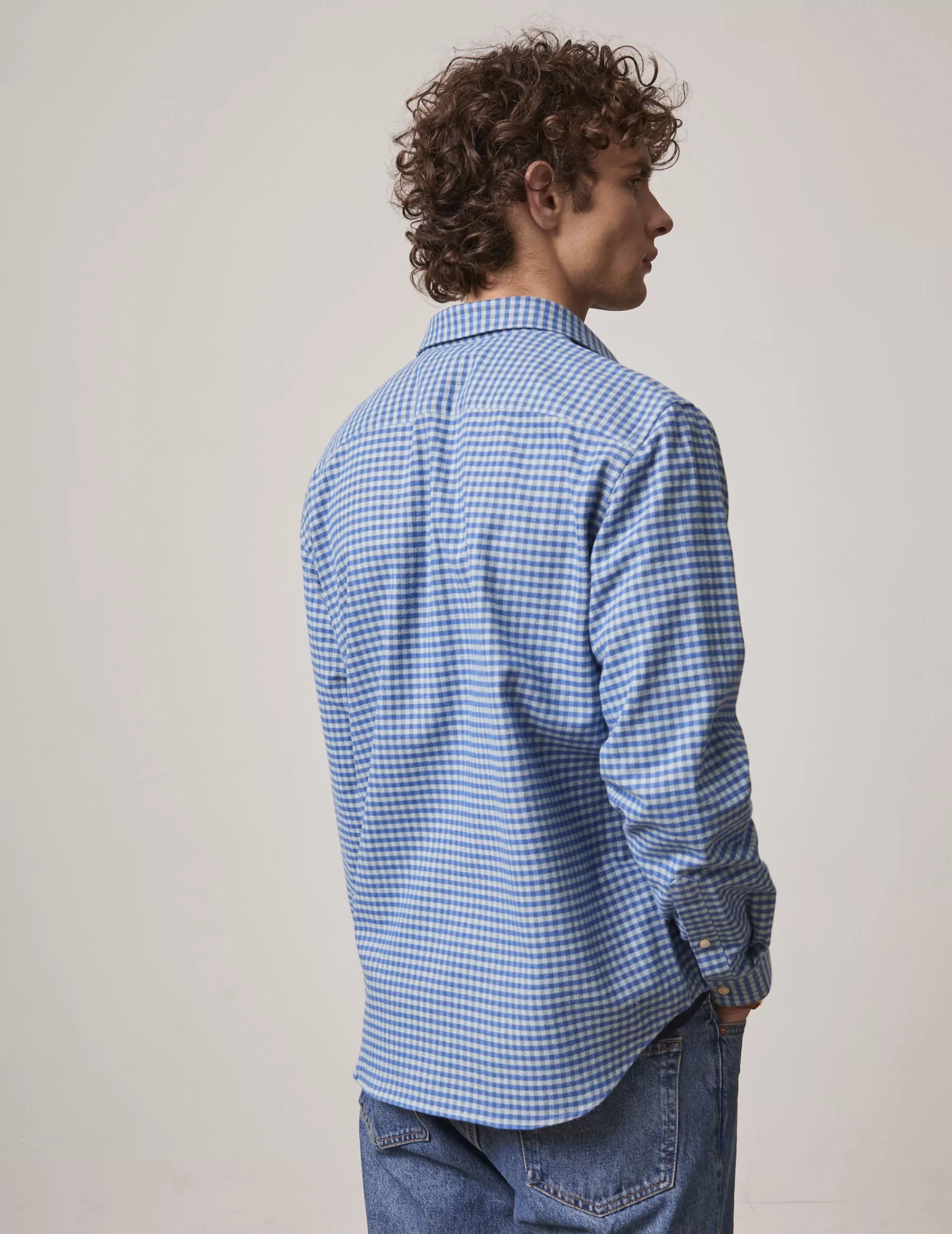 Figaret Paris Colors & Patterns·Check Shirts | Colors & Patterns·Blue Shirts | Chemise Gaspard à Carreaux s Bleu