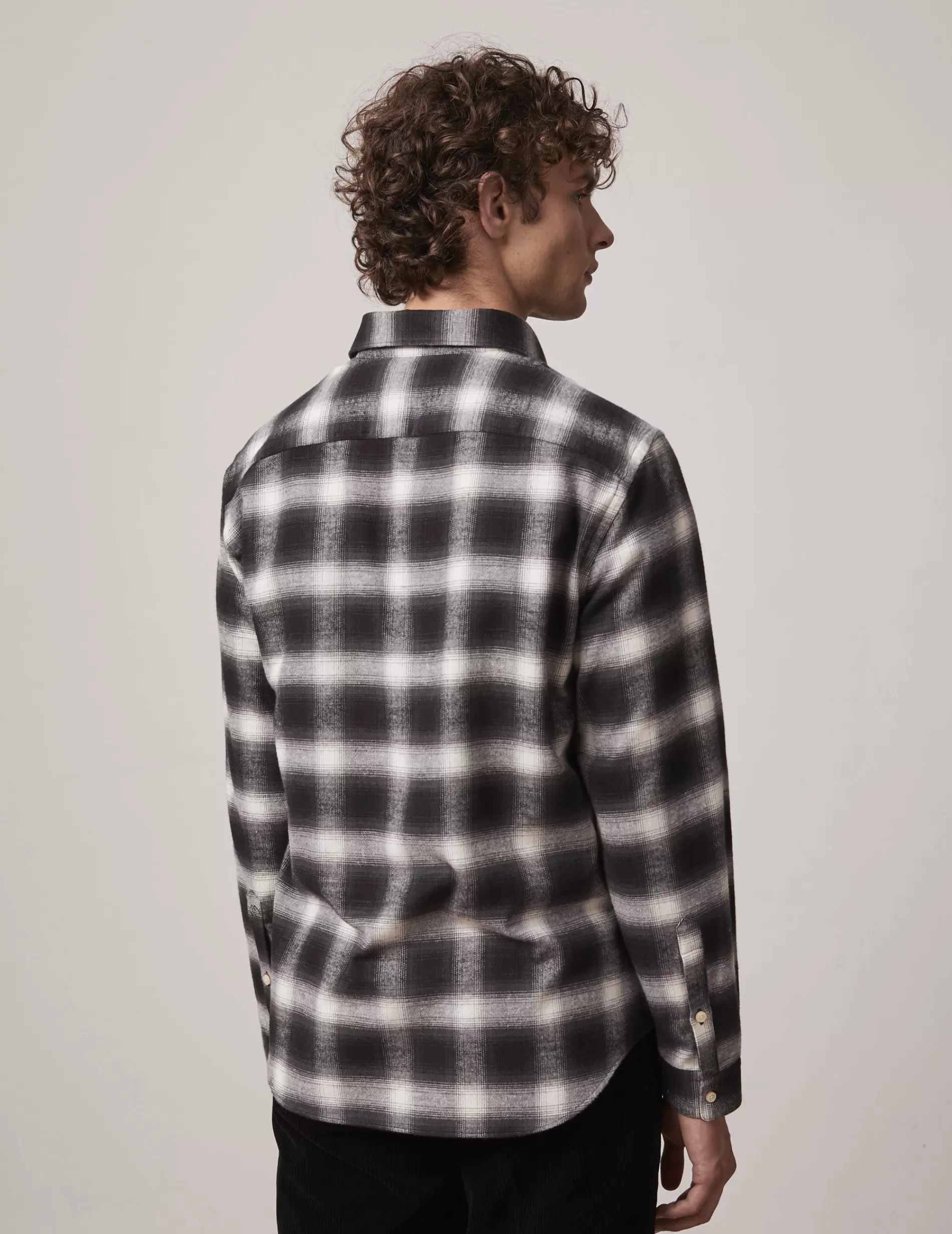 Figaret Paris Colors & Patterns·Check Shirts | Styles·Casual Shirts | Chemise Gaspard à Carreaux s Noir