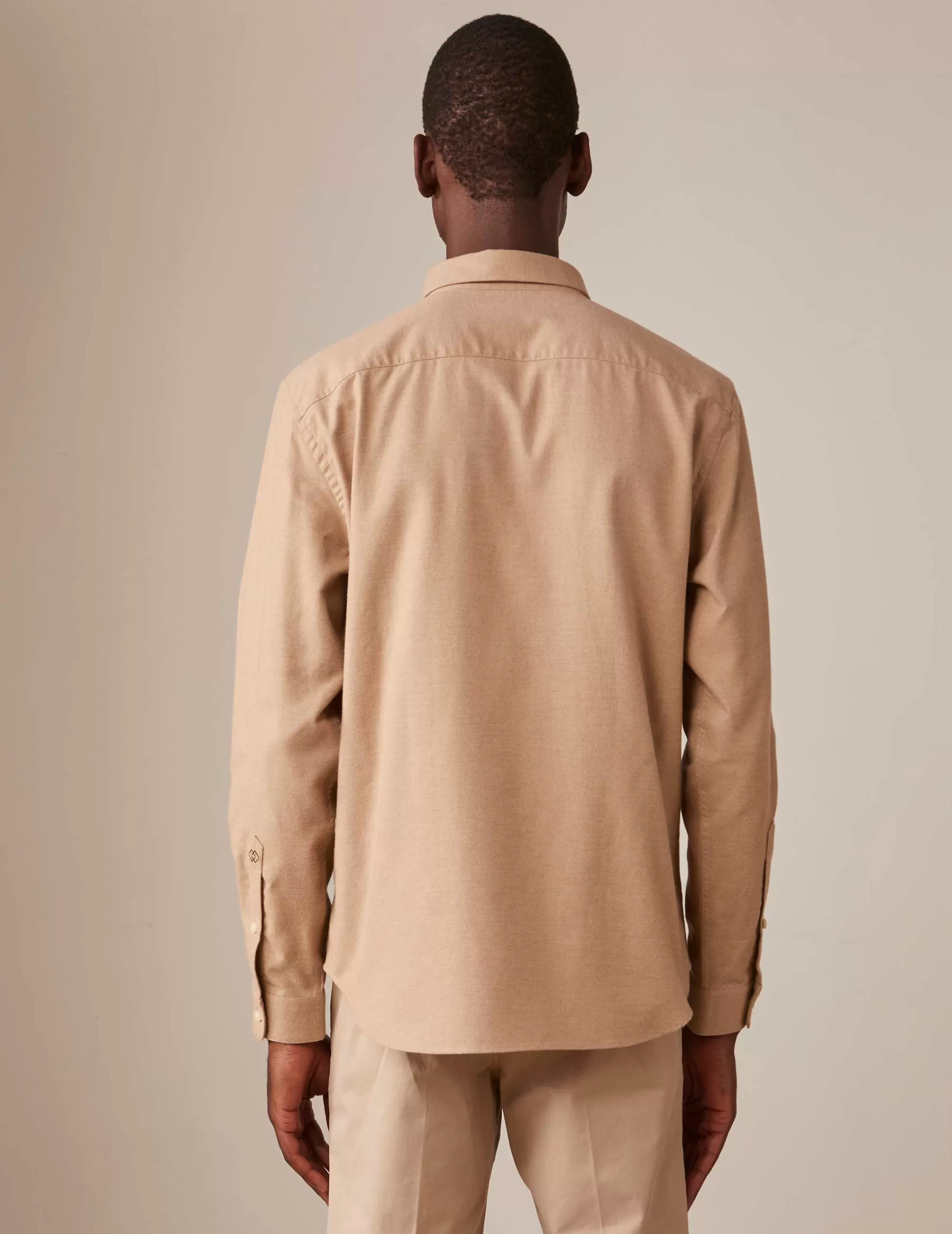 Figaret Paris Styles·Casual Shirts | Chemise Gaspard En Coton Cachemire Beige