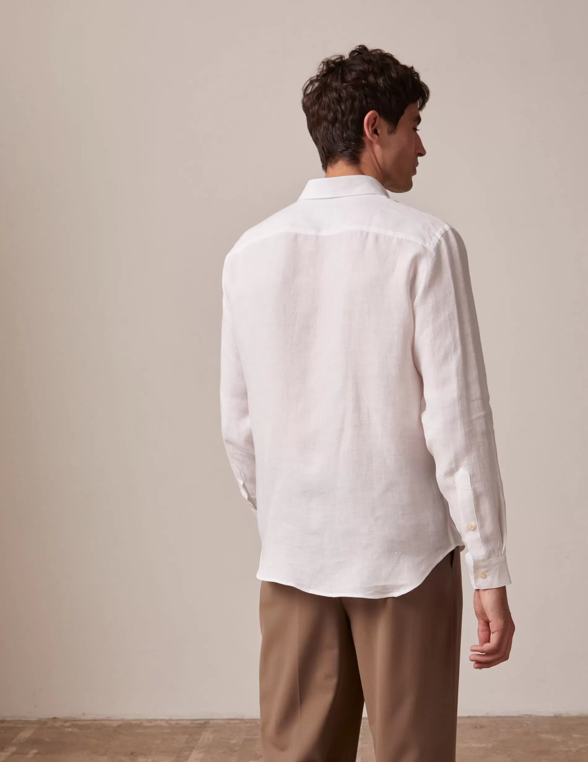 Figaret Paris Styles·Casual Shirts | Chemise Gaspard En Lin Blanc