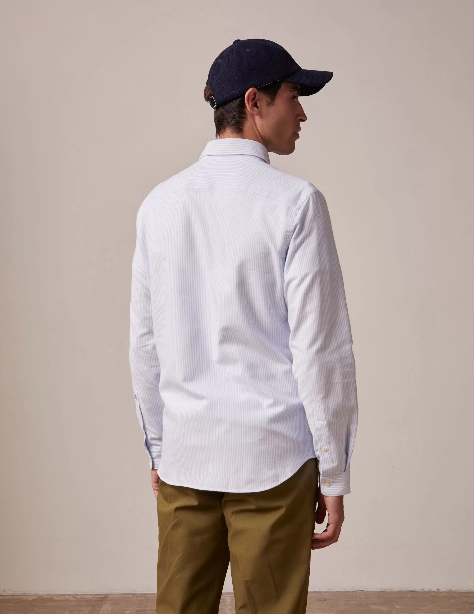 Figaret Paris Colors & Patterns·Stripe Shirts | Colors & Patterns·Blue Shirts | Chemise Gaspard Rayée Bleue