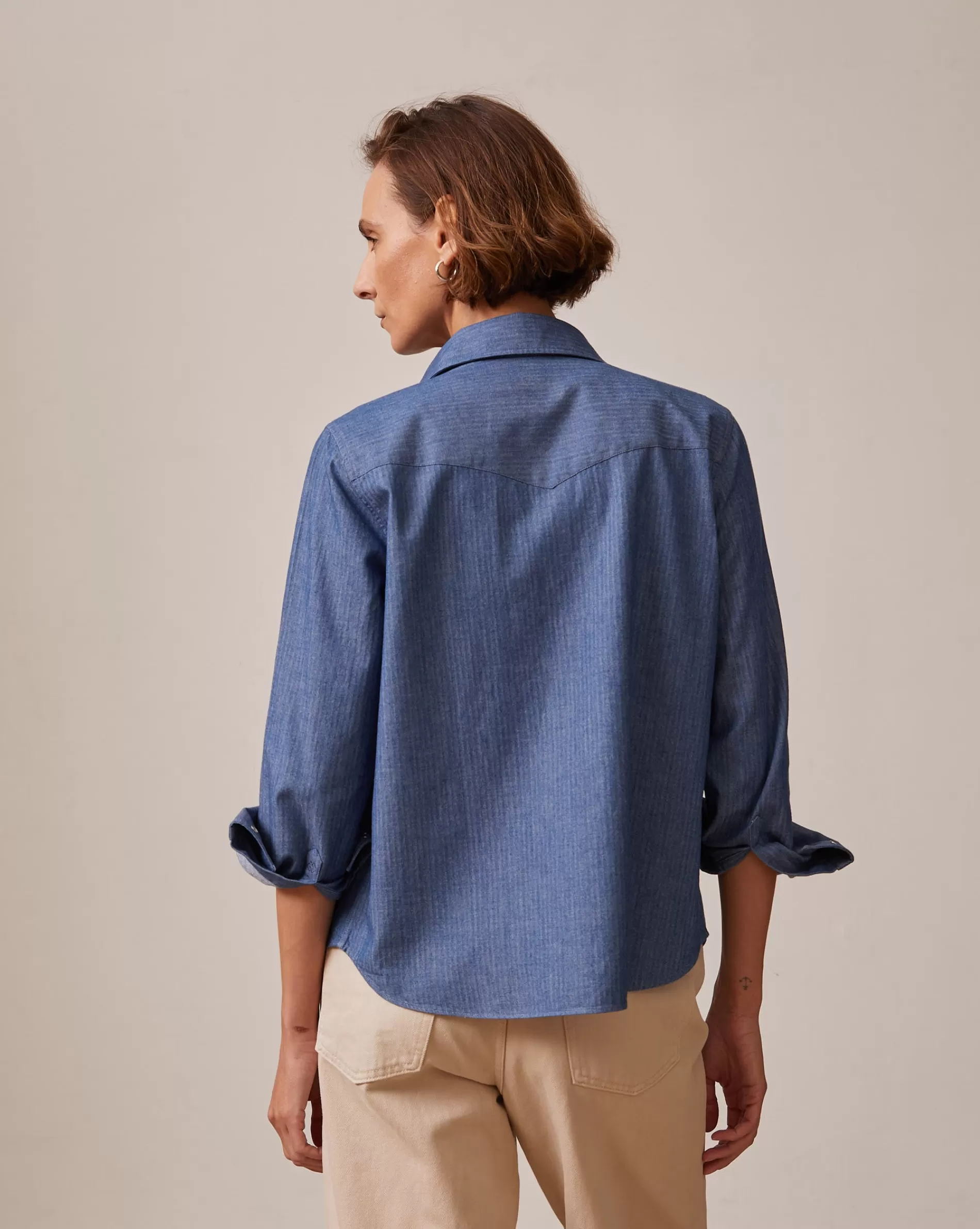 Figaret Paris Colors And Patterns·Blue Shirts | Fabrics·Denim Shirts | Chemise Gisèle En Denim Bleu