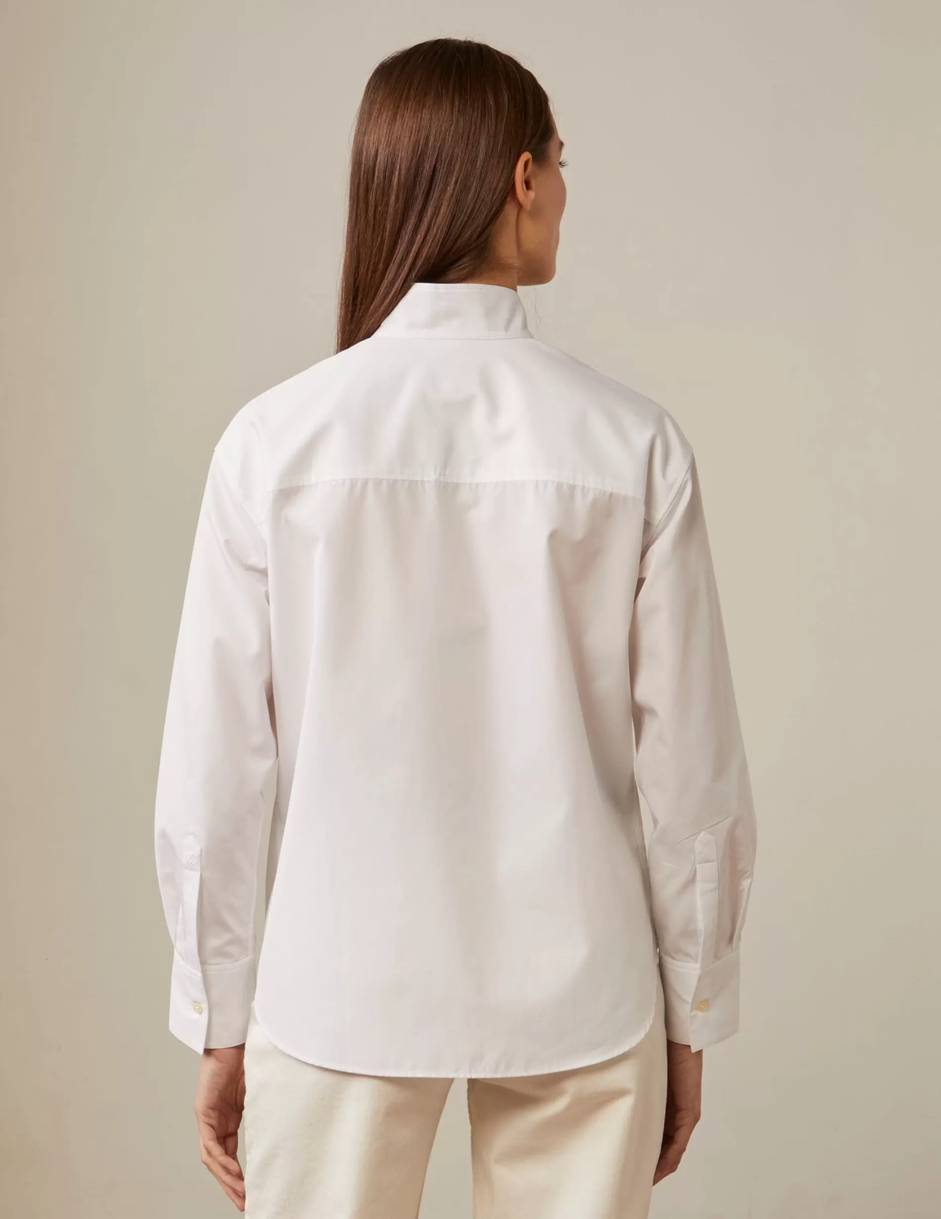 Figaret Paris Colors And Patterns·Plain Shirts | Colors And Patterns·White Shirts | Chemise Hanaée Blanche