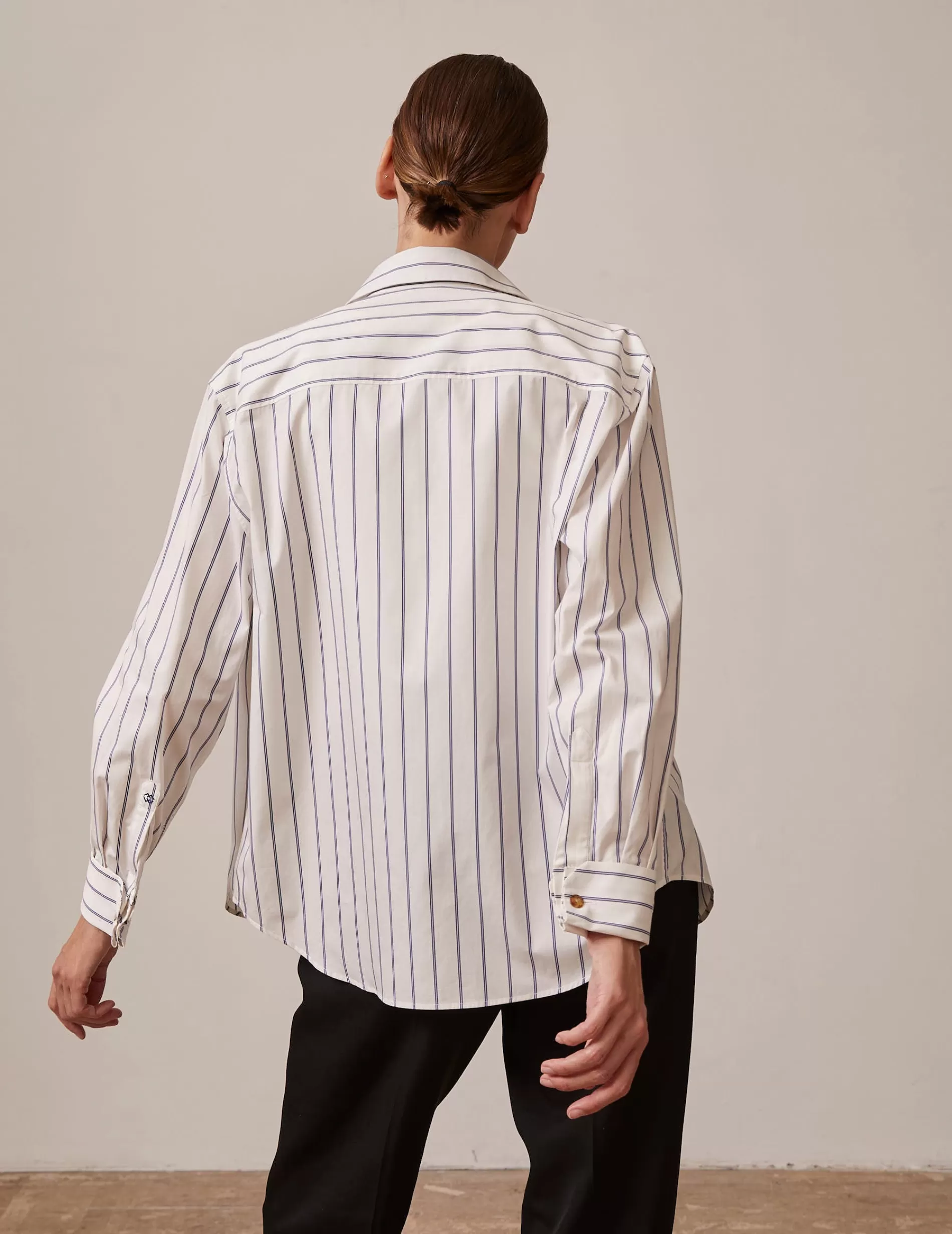 Figaret Paris Colors And Patterns·Stripe Shirts | Colors And Patterns·Blue Shirts | Chemise Hannah Rayée Bleue