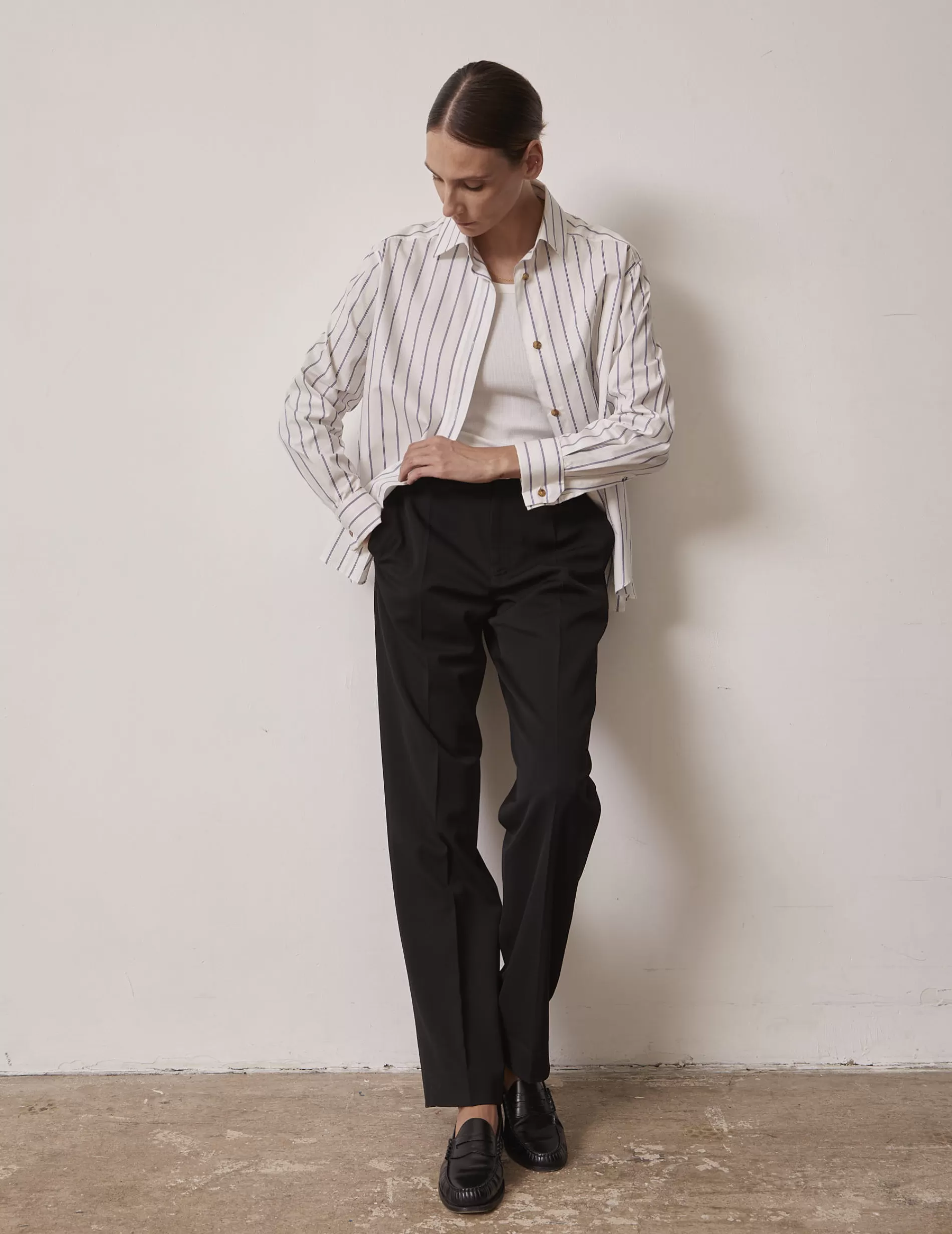 Figaret Paris Colors And Patterns·Stripe Shirts | Colors And Patterns·Blue Shirts | Chemise Hannah Rayée Bleue