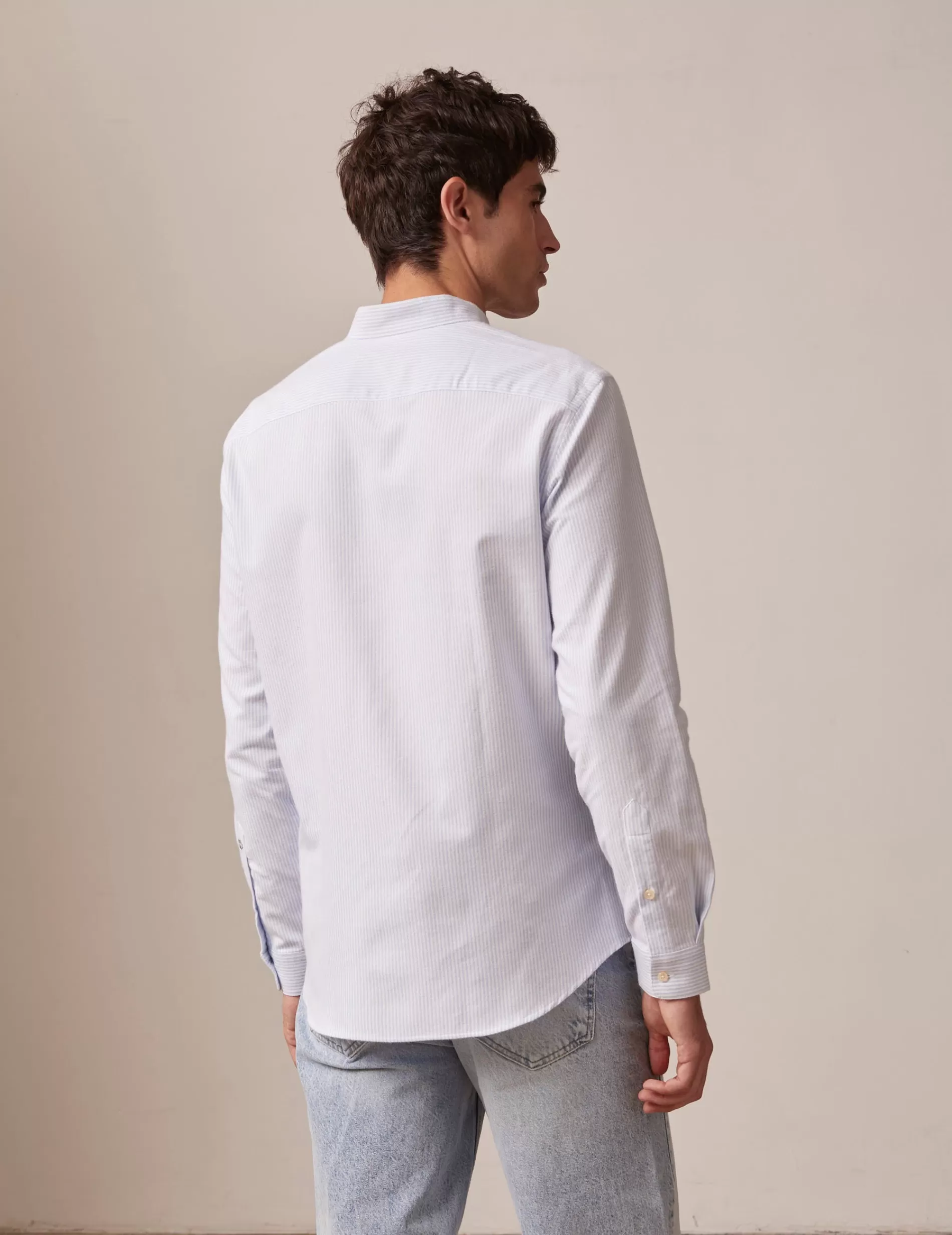 Figaret Paris Colors & Patterns·Stripe Shirts | Colors & Patterns·Blue Shirts | Chemise Herwin Rayée Bleue