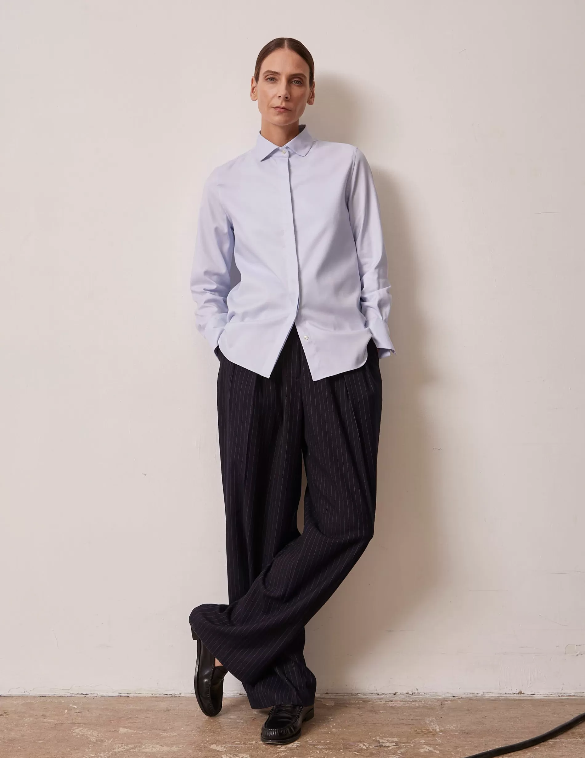 Figaret Paris Colors And Patterns·Plain Shirts | Colors And Patterns·Blue Shirts | Chemise Irina Bleu Clair