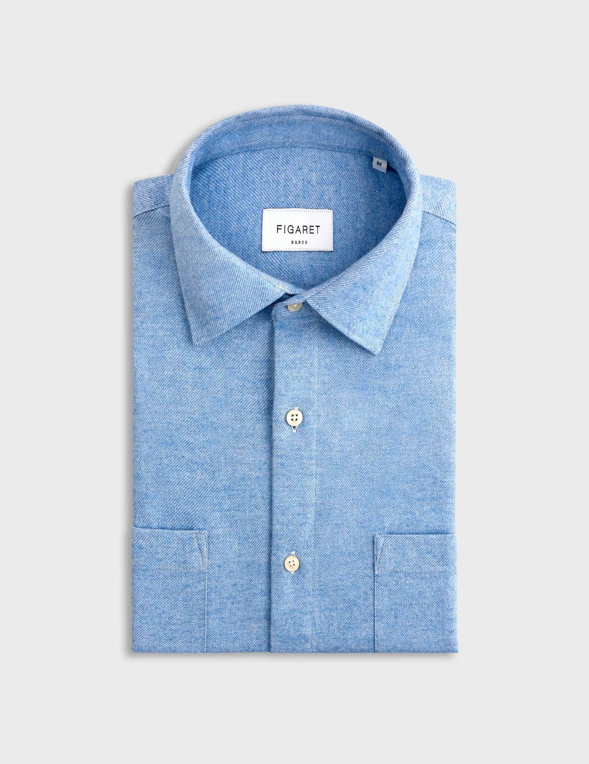 Figaret Paris Colors & Patterns·Blue Shirts | Styles·Casual Shirts | Chemise Léonard e Bleu