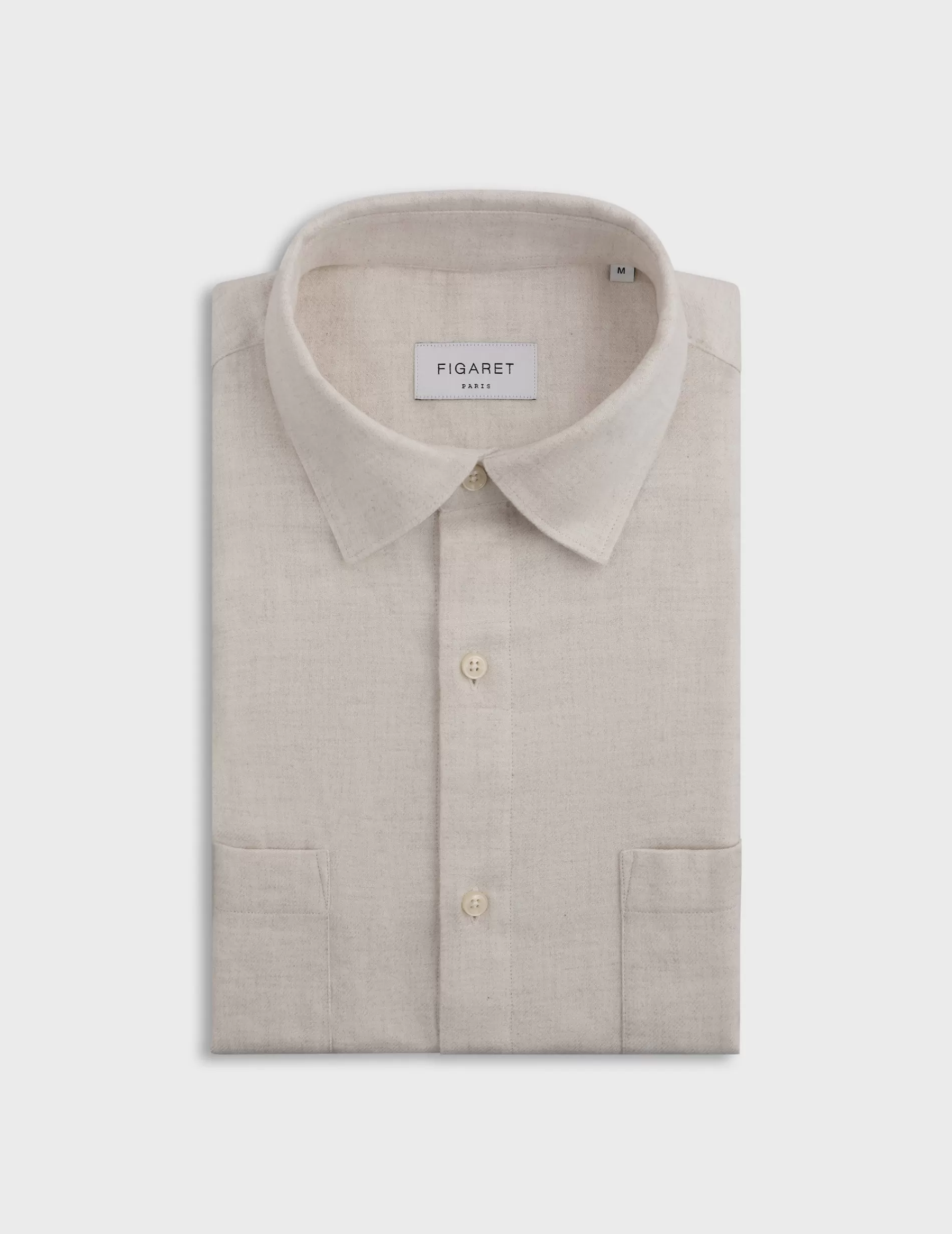 Figaret Paris Styles·Casual Shirts | Chemise Léonard écrue Ecru
