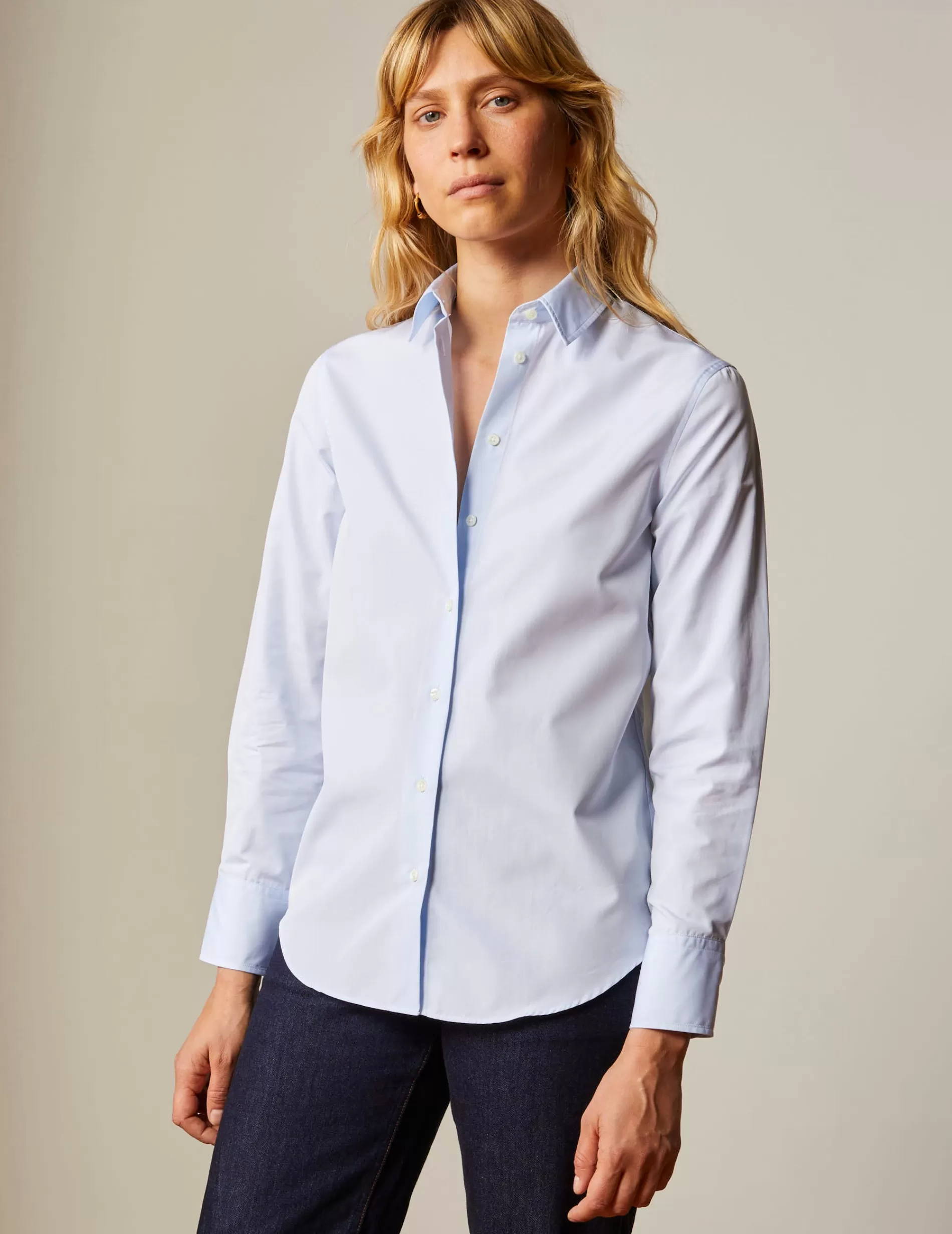Figaret Paris Colors And Patterns·Plain Shirts | Colors And Patterns·Blue Shirts | Chemise Marion e Bleu