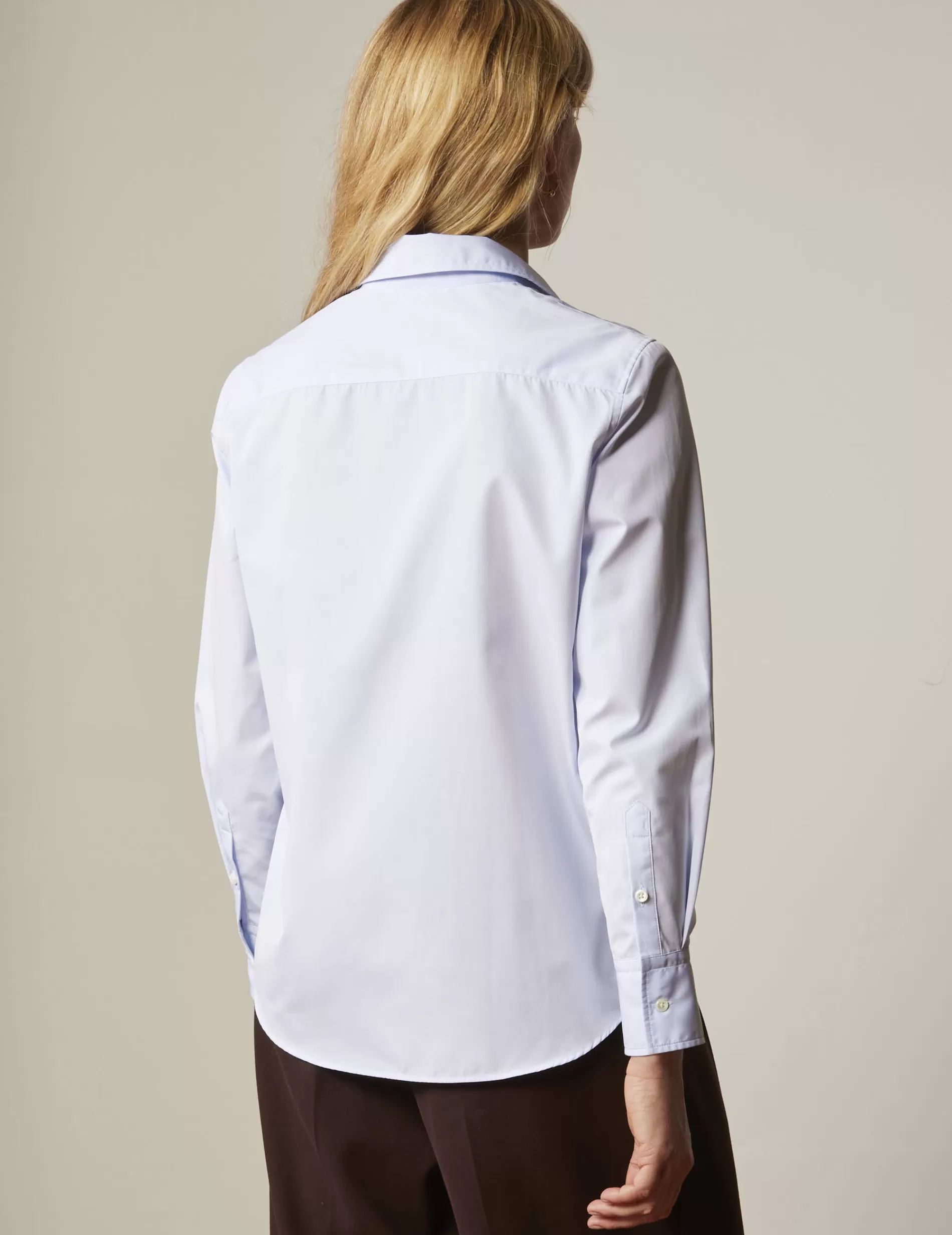 Figaret Paris Colors And Patterns·Plain Shirts | Colors And Patterns·Blue Shirts | Chemise Marion Infroissable Bleue
