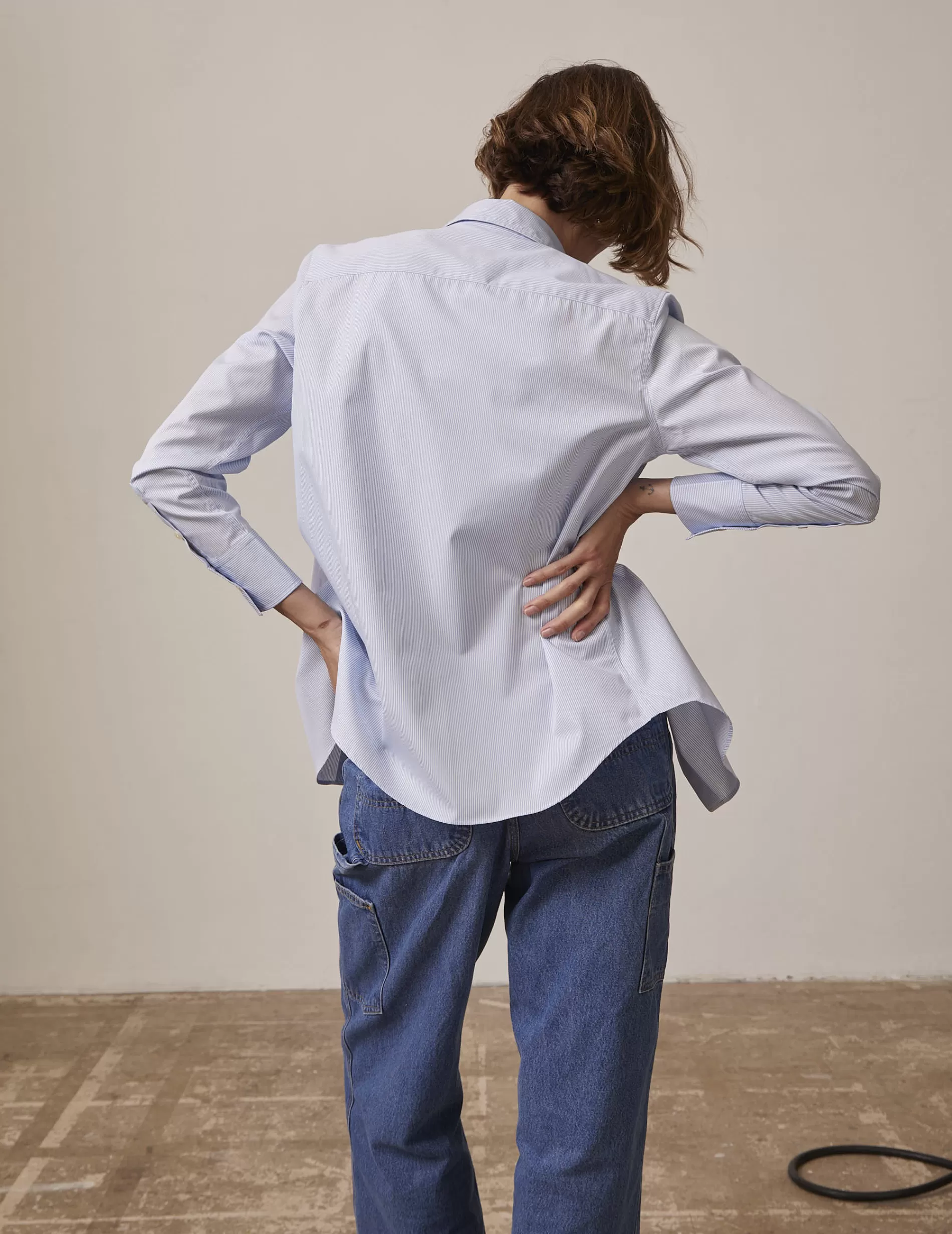 Figaret Paris Colors And Patterns·Stripe Shirts | Colors And Patterns·Blue Shirts | Chemise Marion Rayée e Bleu