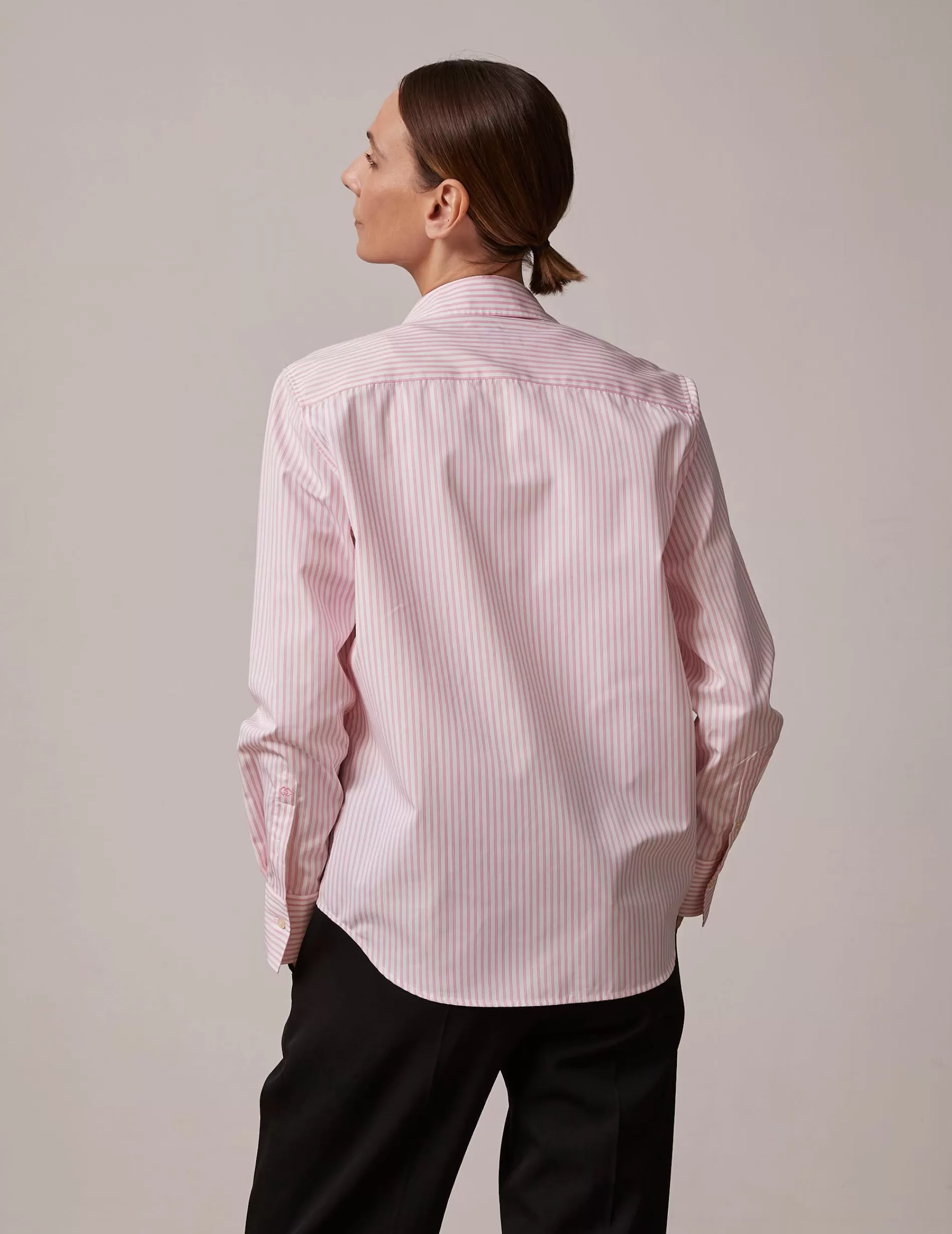 Figaret Paris Colors And Patterns·Stripe Shirts | Colors And Patterns·Pink Shirts | Chemise Marion Rayée Rose