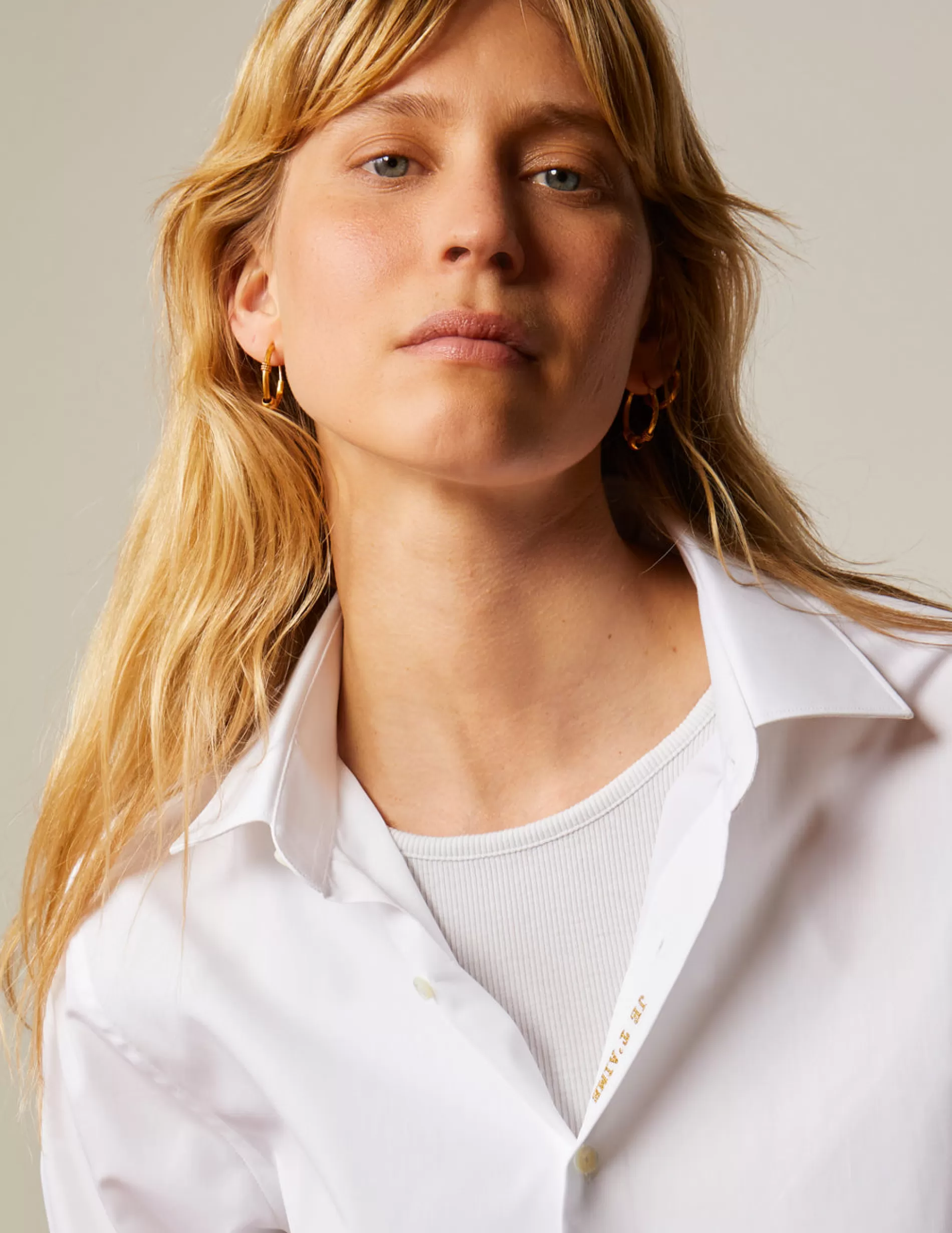 Figaret Paris Colors And Patterns·Plain Shirts | Colors And Patterns·White Shirts | Chemise Mixte "Je T'aime" Blanche